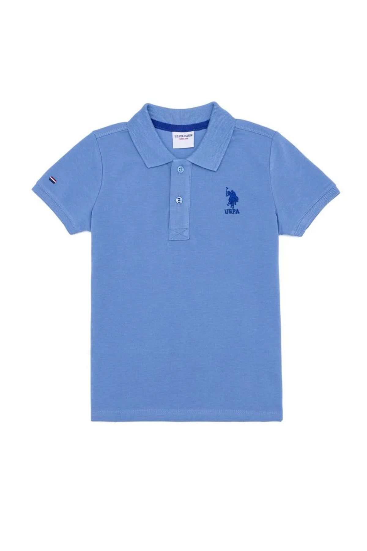 U.S. Polo Assn. Erkek Çocuk Koyu Mavi Polo Yaka Tişört