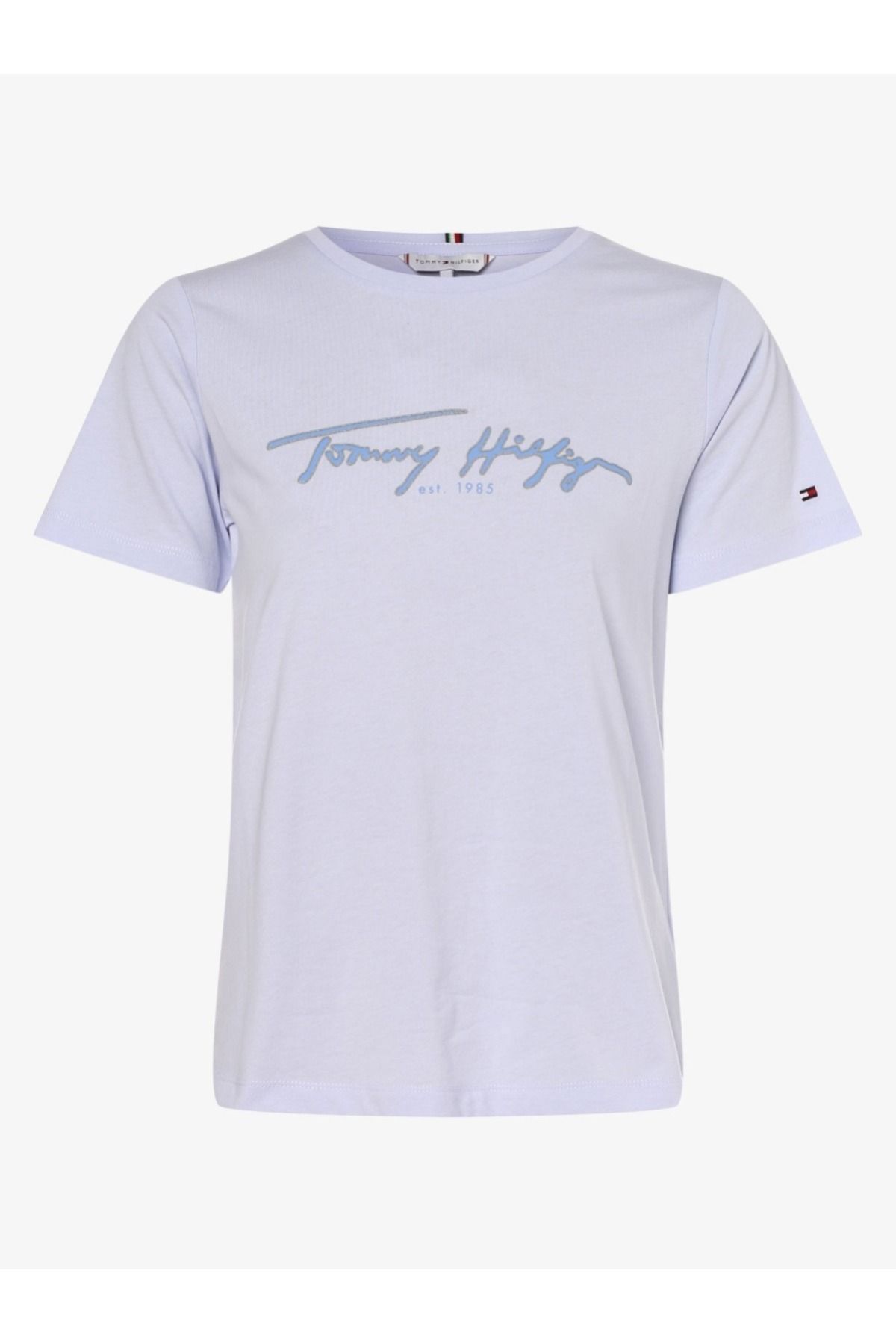 Tommy Hilfiger TOMMY HİLFİGER Cn Tee Logo White Regular