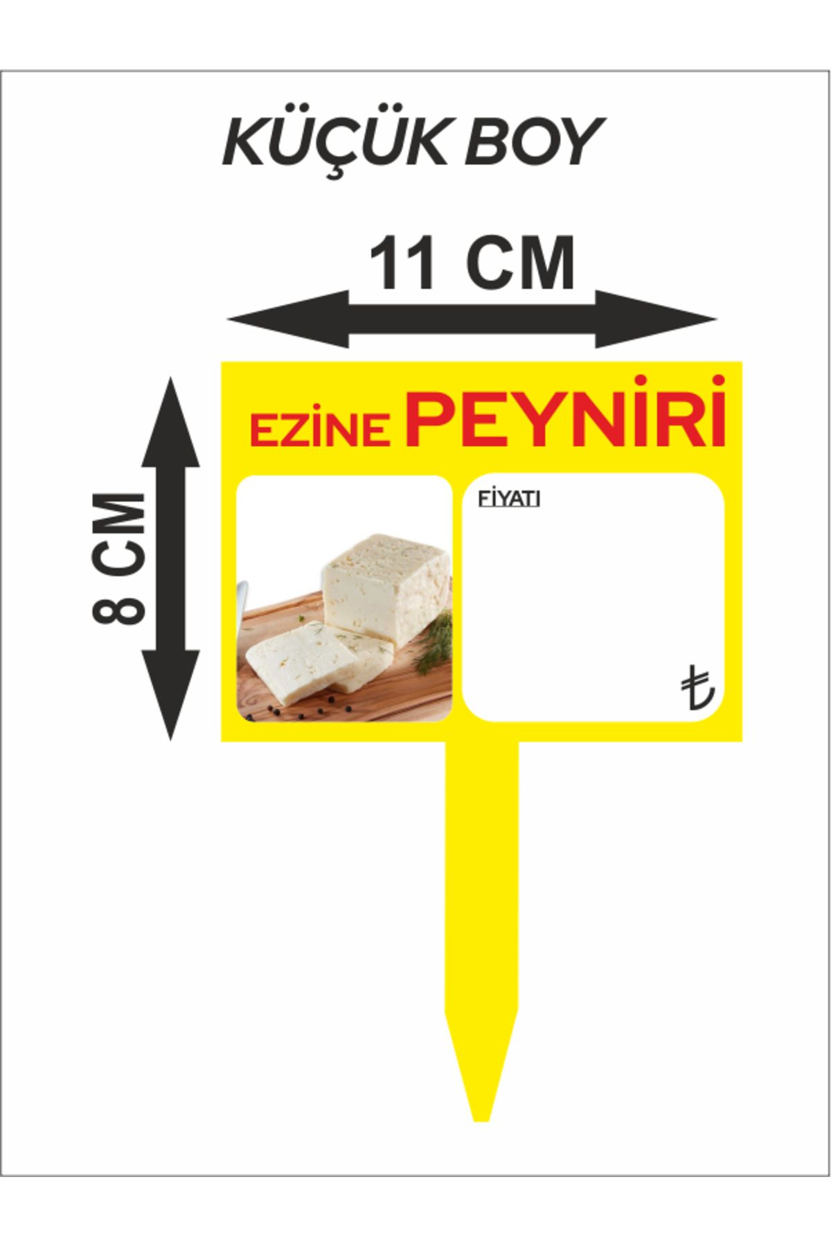 çavuşoğlu etiket Ezine Peyniri Baskılı Şarküteri Market Yazılıp Silinebilir Saplamalı Plastik Fıyat Etiket