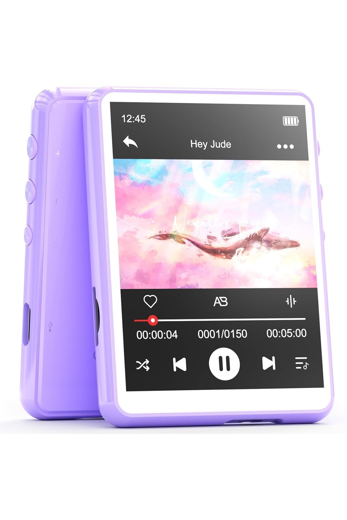 MECHEN Bluetooth 5.3 ile 64GB Taşınabilir MP3 Çalar 2,4" Dokunmatik Ekran, Koşu için İdeal