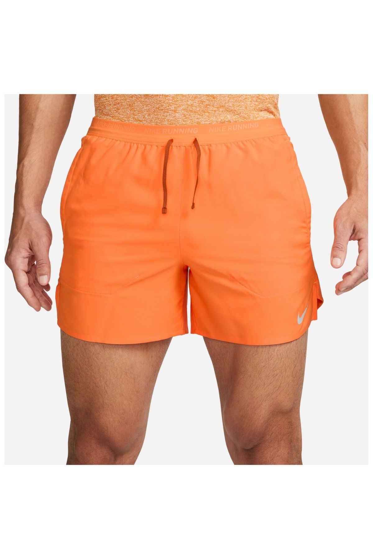 Nike Stride Dri-FIT 13 cm Slip Astarlı Turuncu Erkek Koşu Şort DM4755-885