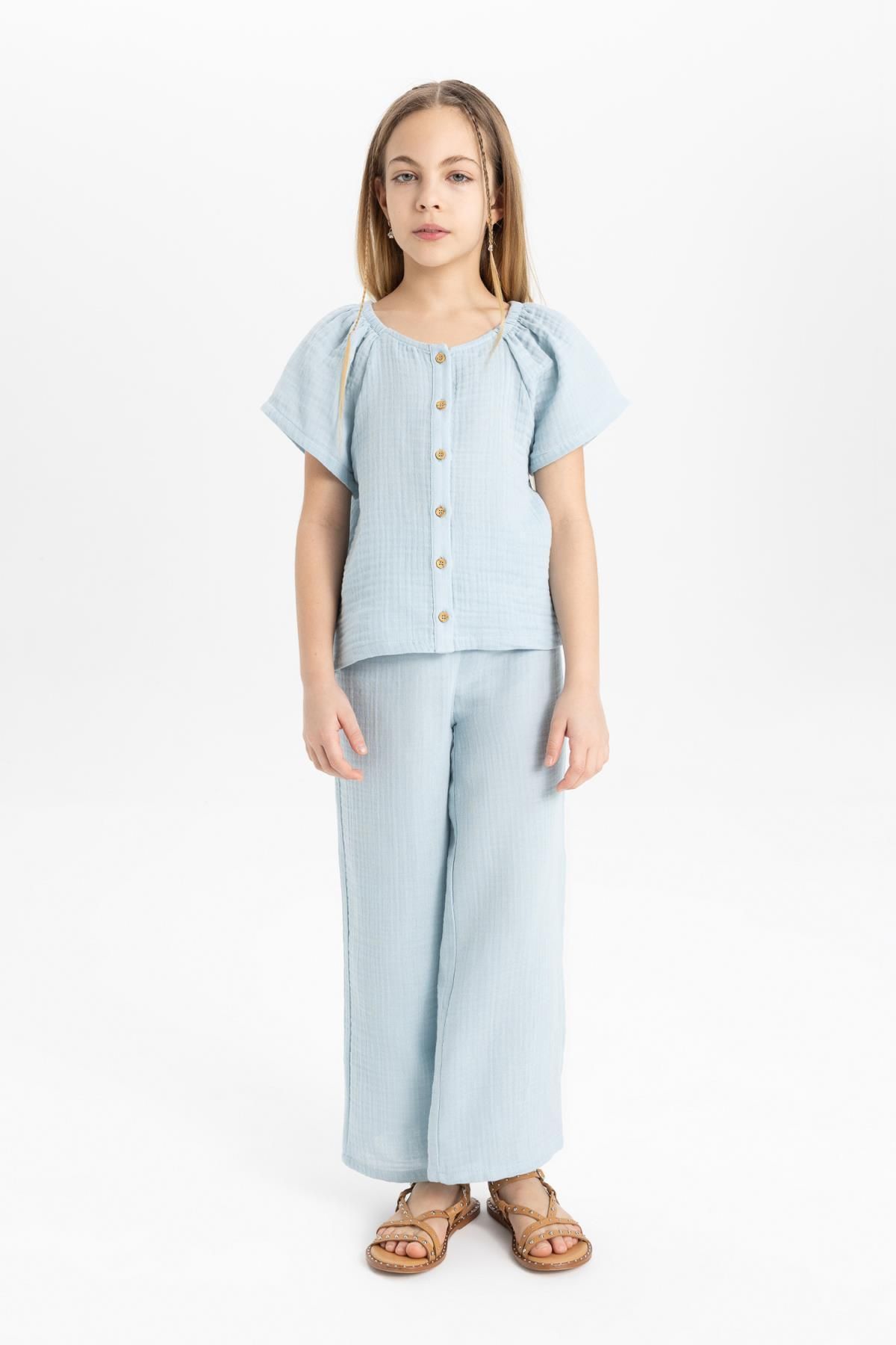 Defacto Kız Çocuk Bluz Pantolon 2li Takım C3811A824SP
