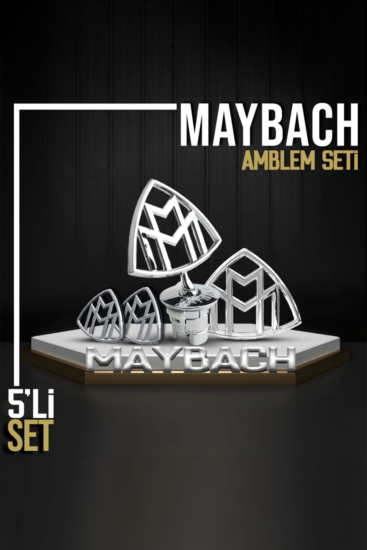 C9 Maybach Dönüşüm Facelift Amblem Logo Seti
