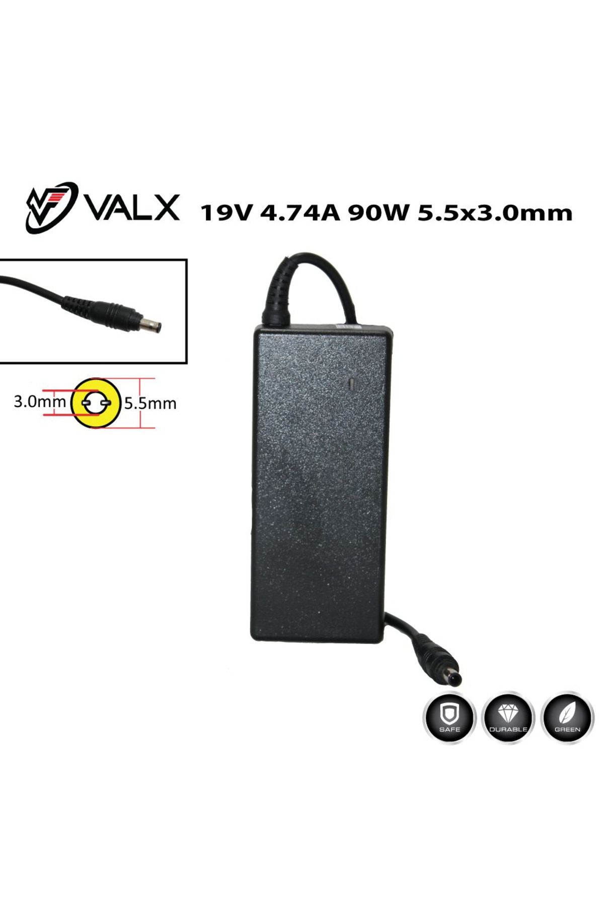 Samsung Valx LA-19030 19V 4.74A 90W 5.5x3.0 Laptop Adaptör SAMSUNG