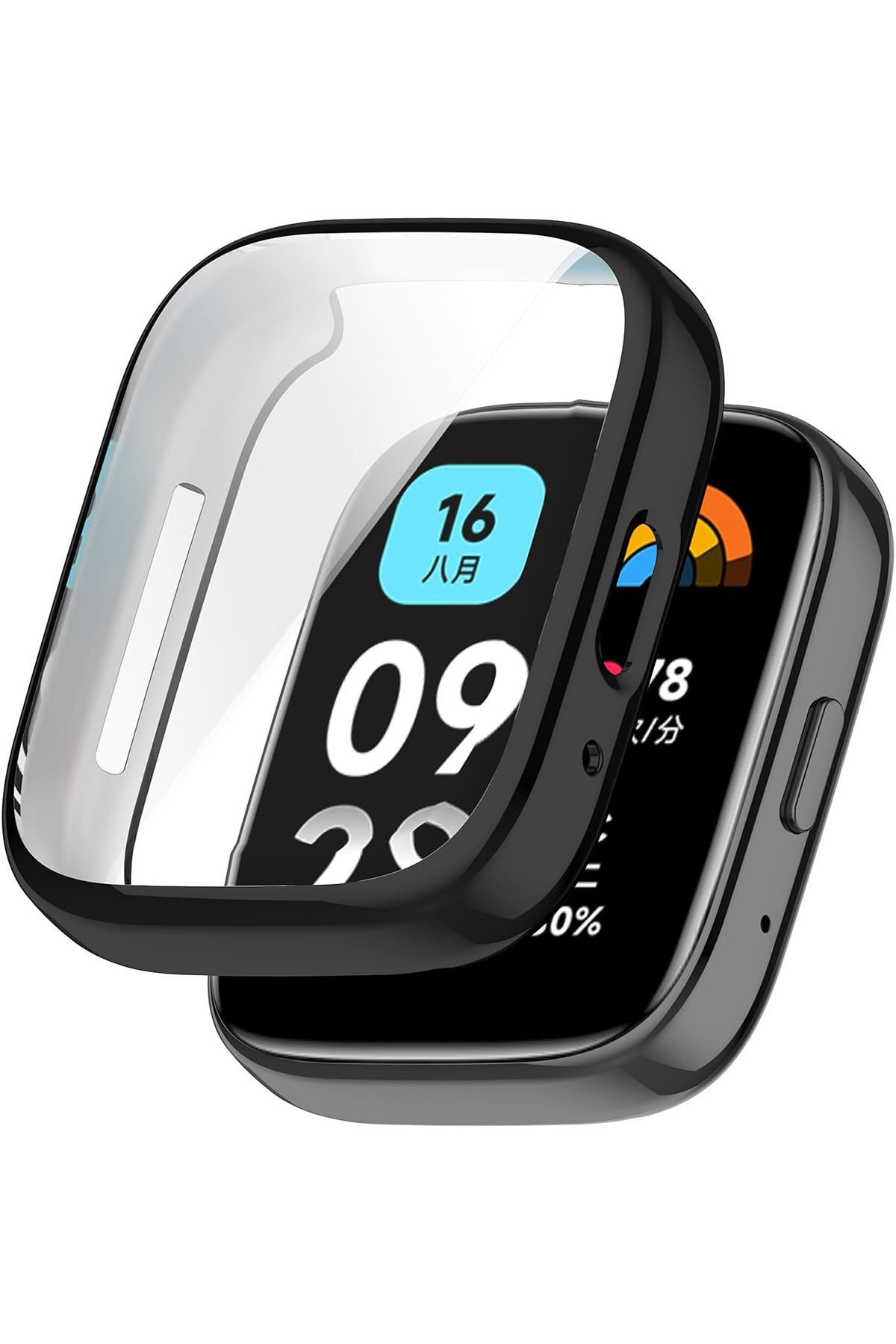 Tagomoon Redmi Watch 3 Active Uyumlu Kasa ve Ekran Koruyucu 360 Tam Koruma Silikon Kılıf