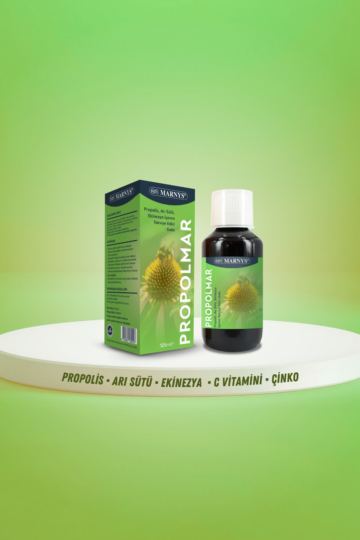 Marnys Propolmar Propolis Ve Ekinezya Şurubu 125ml