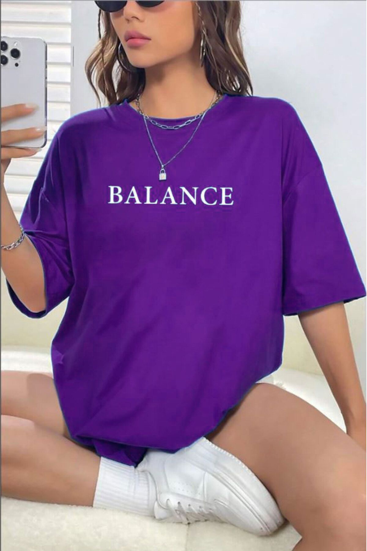 Medinenur Unisex Balance Baskılı T-shirt