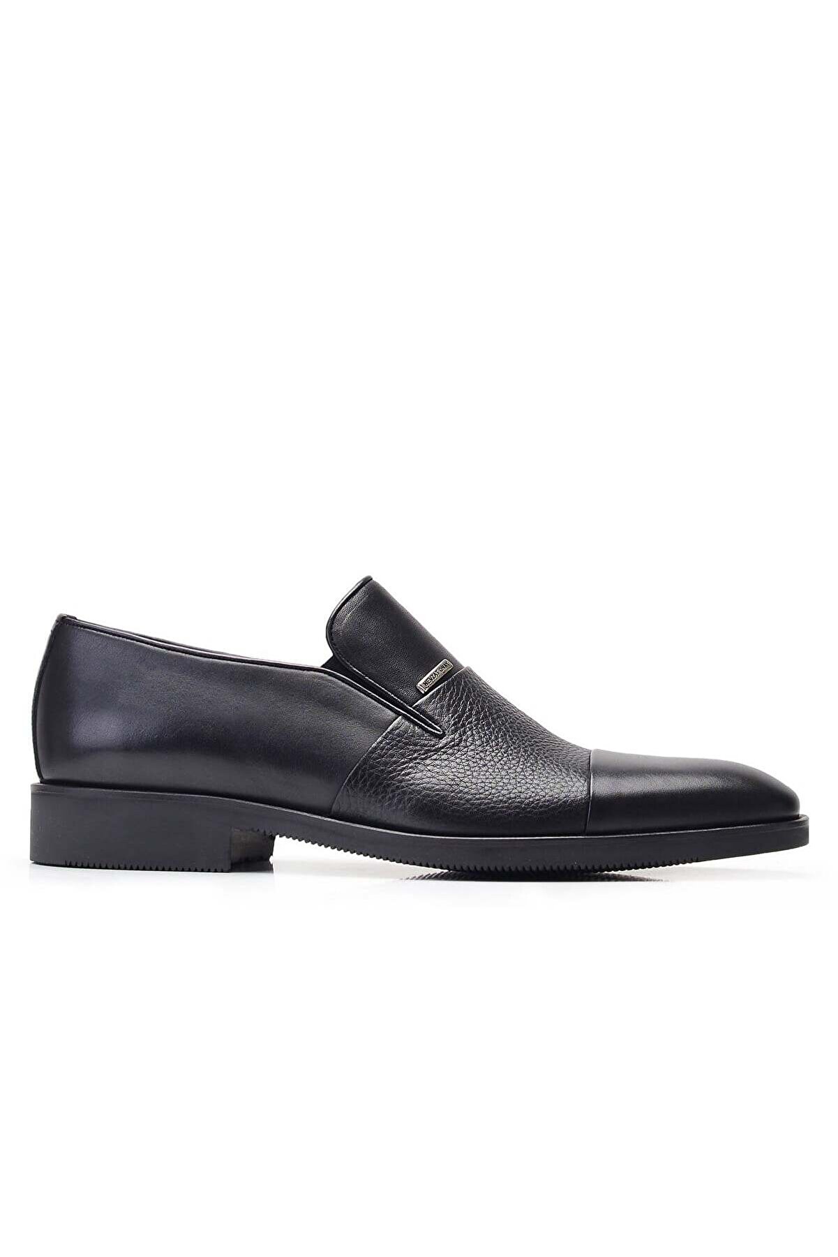 Nevzat Onay Siyah Klasik Loafer Erkek Ayakkabı -11861-
