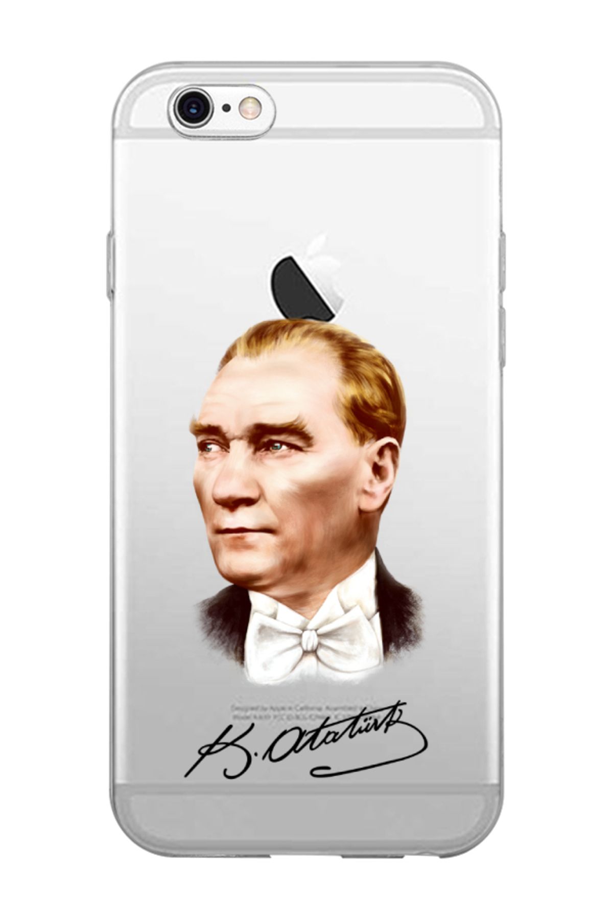 frondcase iPhone 6 Atatürk İmzalı Şeffaf Telefon Kılıfı