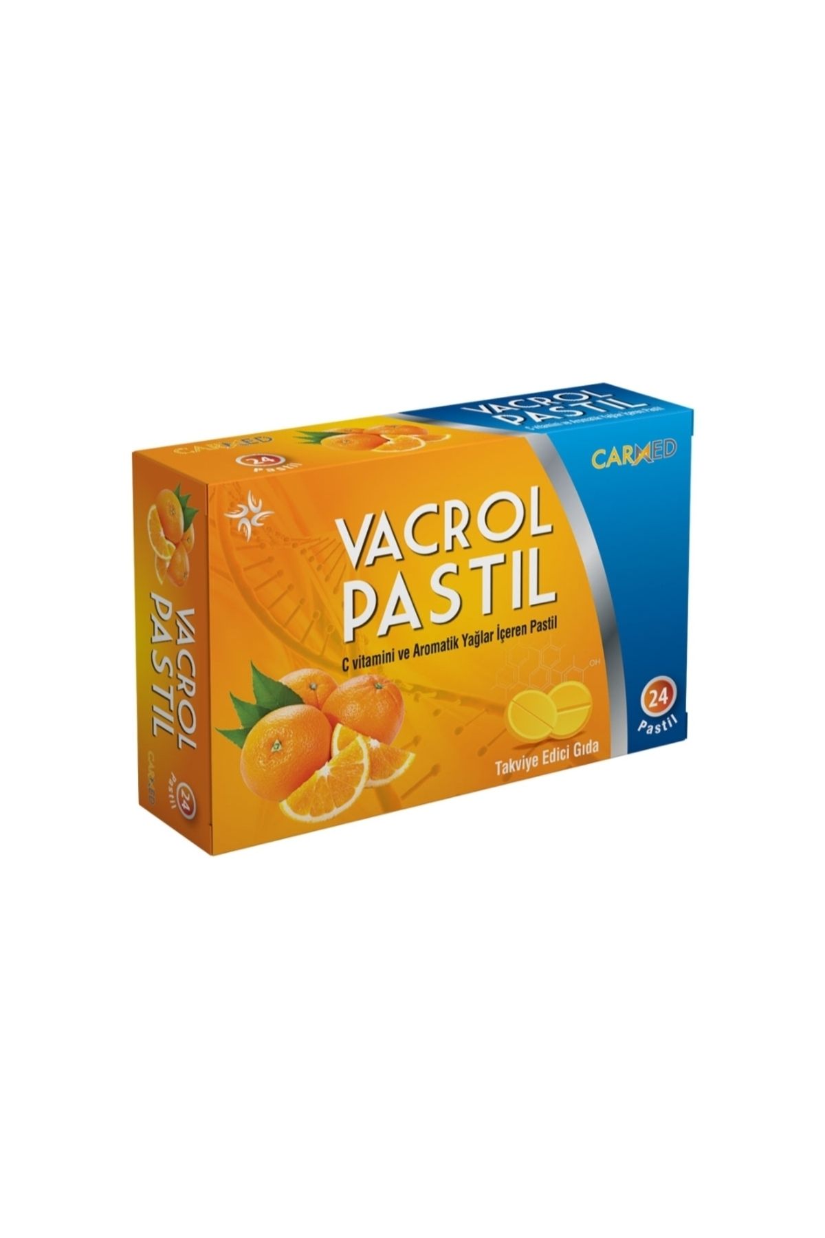 Vacrol C vitamini ve aromatik yağlar içeren VACROL PASTİL 24’lü kutu