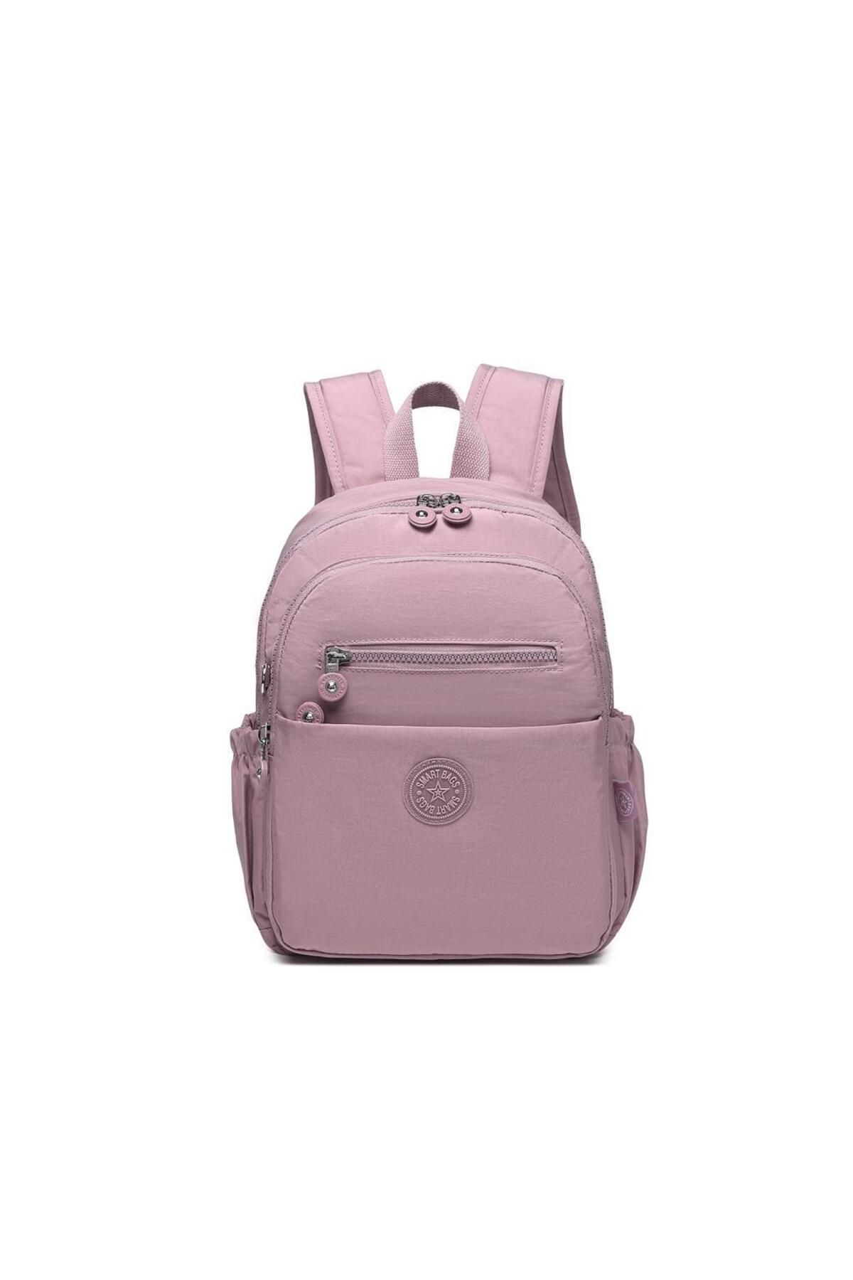 Smart Bags Orta Boy Kadın Sırt Çantası Smart Bags Krinkıl Kumaş 3230