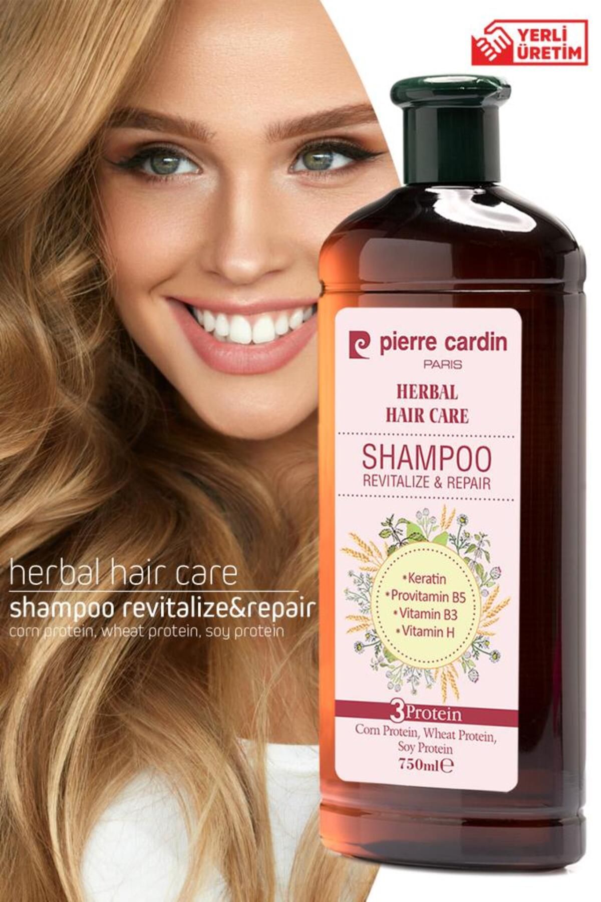 Pierre Cardin Herbal Onarıcı Ve Canlandırıcı Etkili Bitkisel Şampuan 750 ml