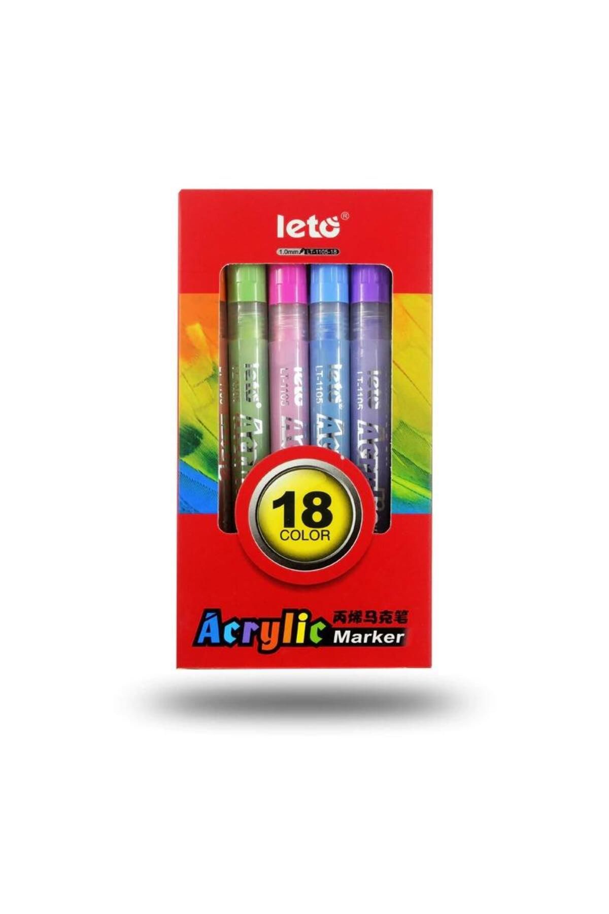 valkyrie Leto 18 Adet Akrilik Marker Kalem Seti