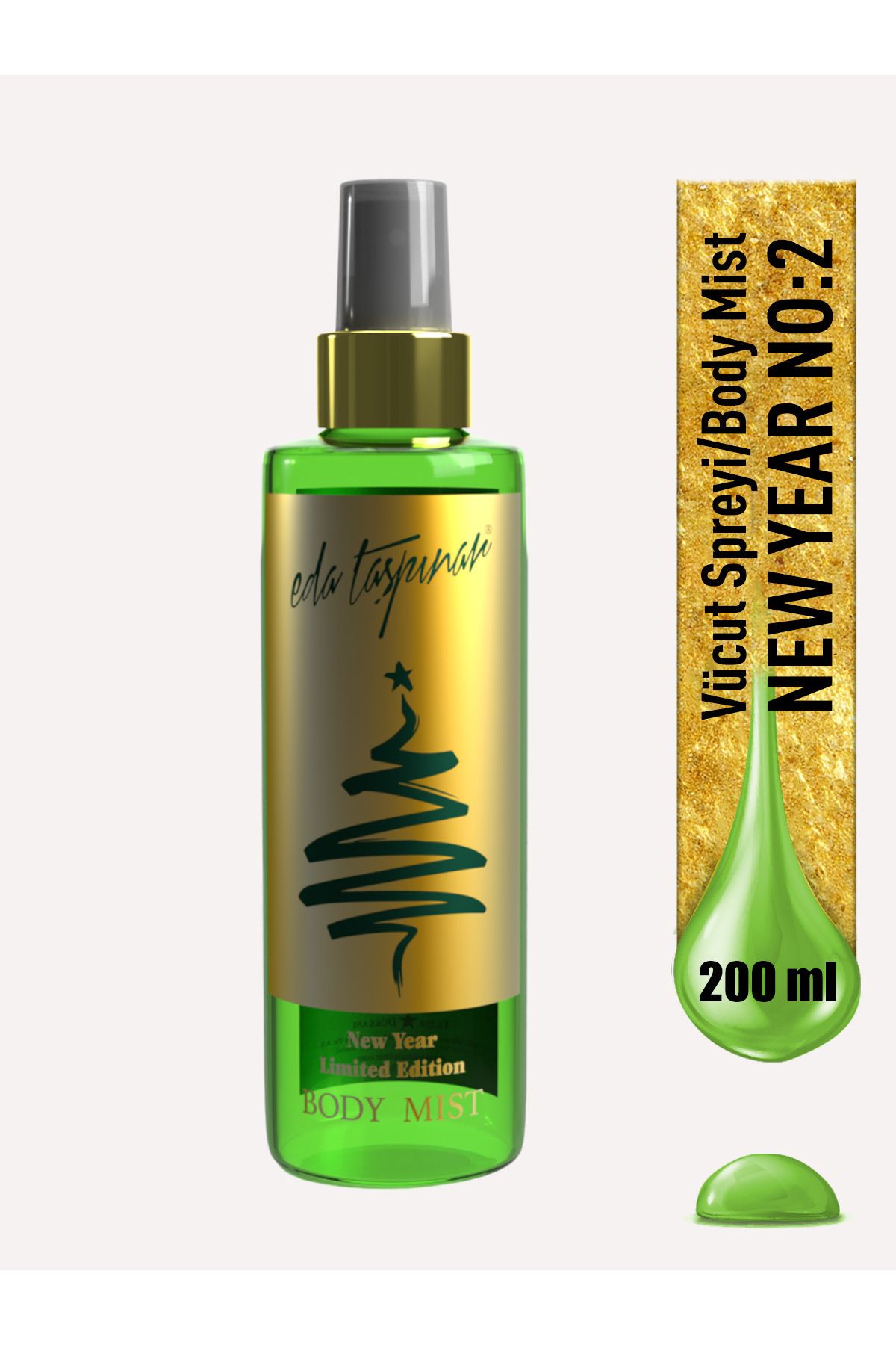 Eda Taşpınar New Year Green No:2 Body Mist Yılbaşı Vücut Spreyi -200ml