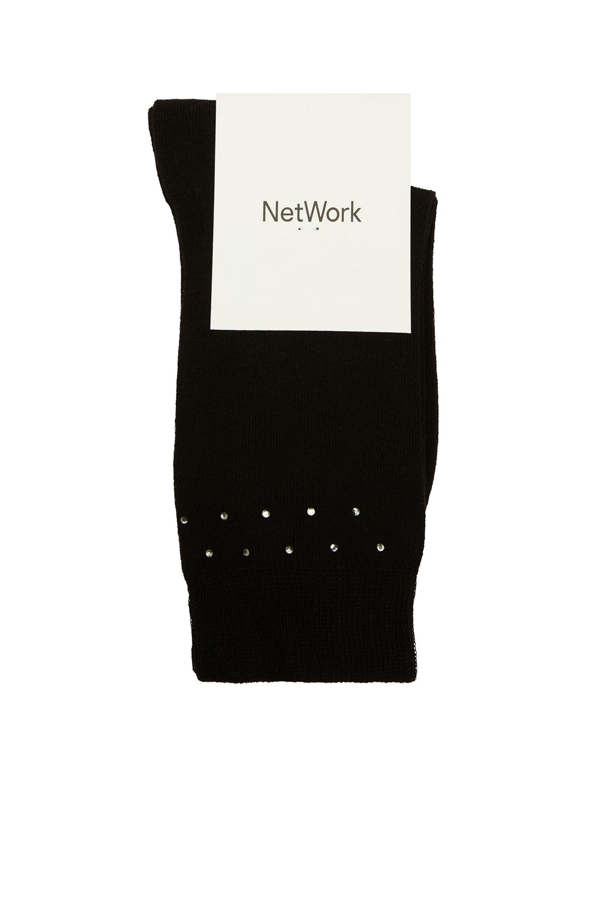 Network Siyah Desenli Kadın Çorap