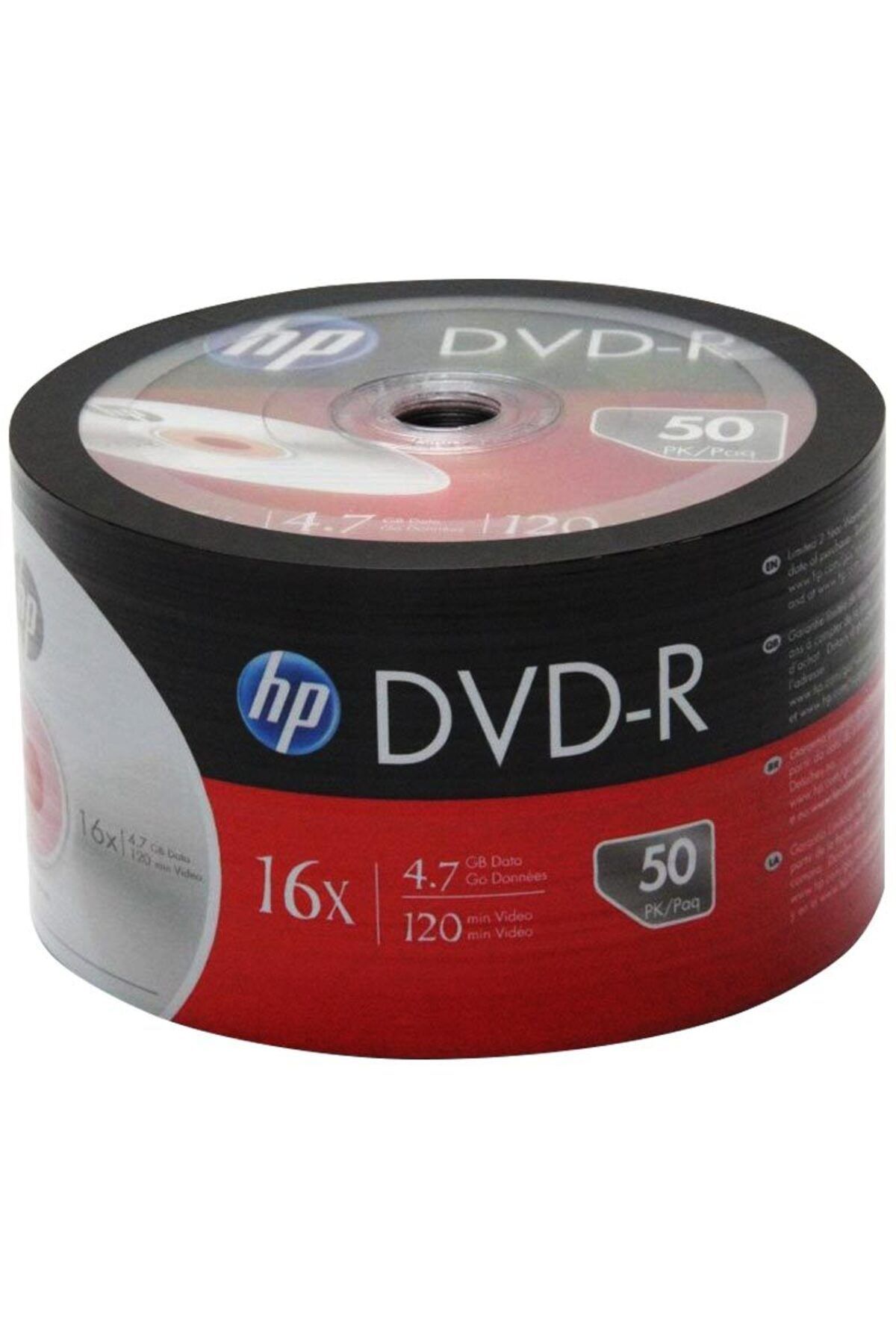 NZM TİCARET HP DME00070-3 DVD-R 4.7 GB 120 MİN 16X 50Lİ PAKET FİYAT