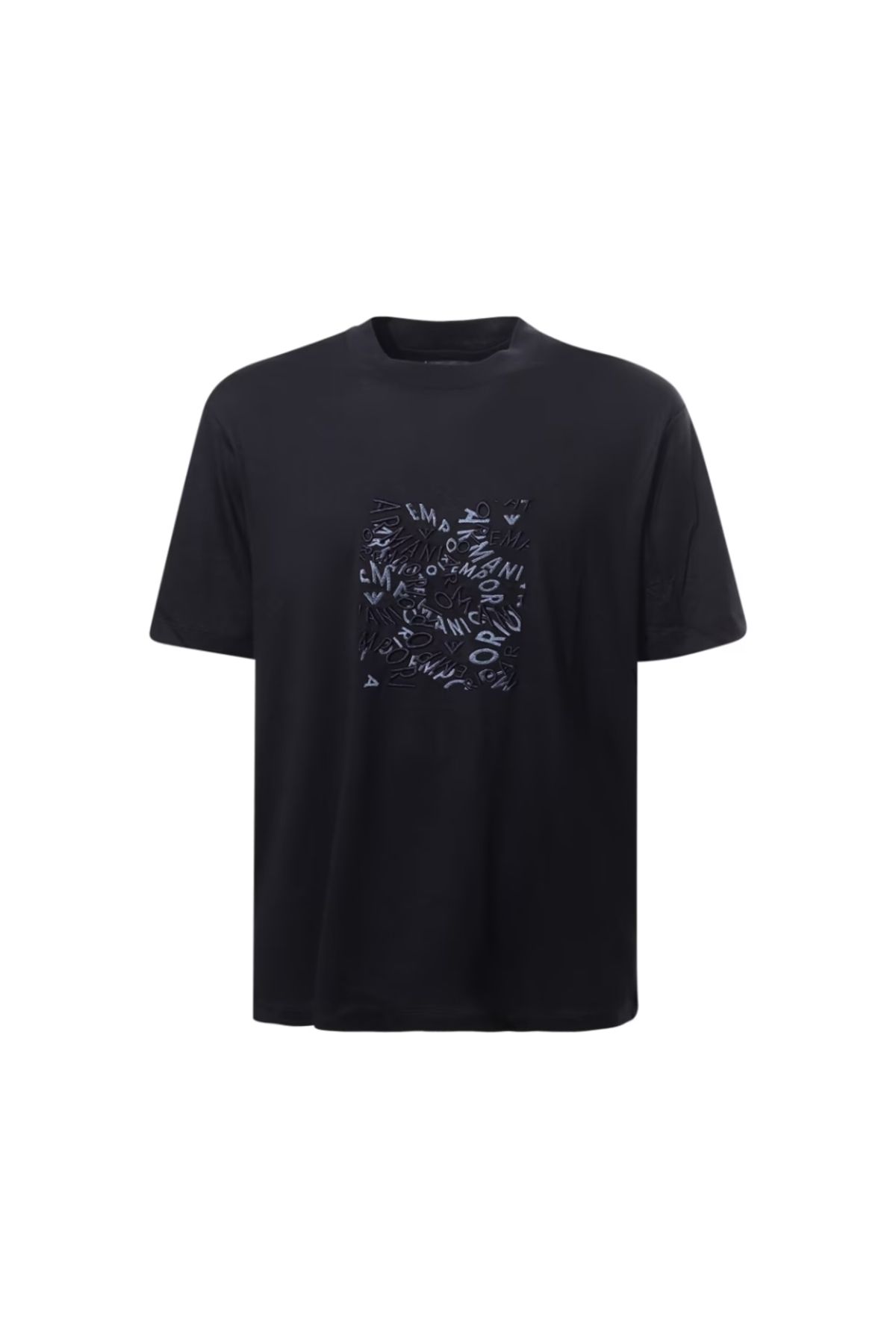 Emporio Armani Erkek Pamuklu Kısa Boy Rahat Kesim Günlük Lacivert T-Shirt 3D1TG3 1JPZZ-09R1