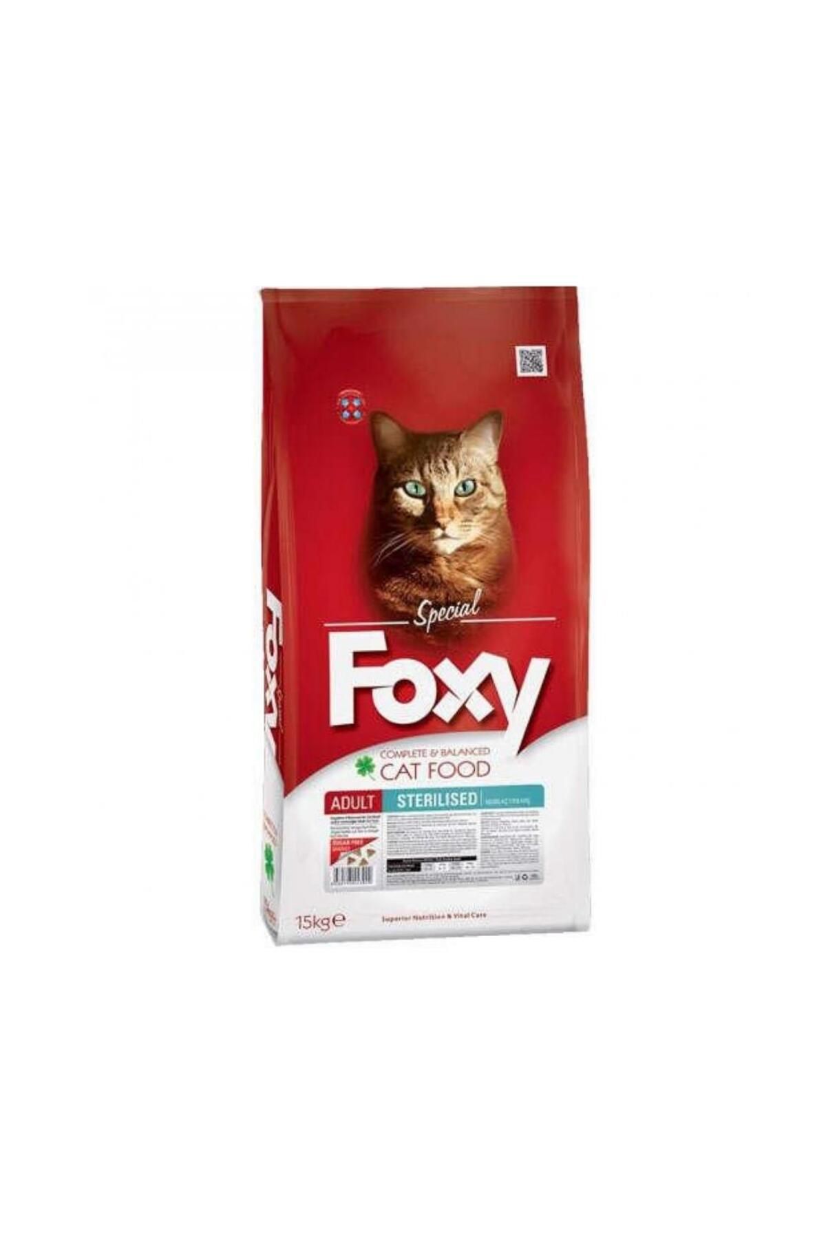 Foxy Sterilised Kısırlaştırılmış veya Aşırı Kilolu Yetişkin Kediler İçin Balıklı 15 kg Kedi Maması