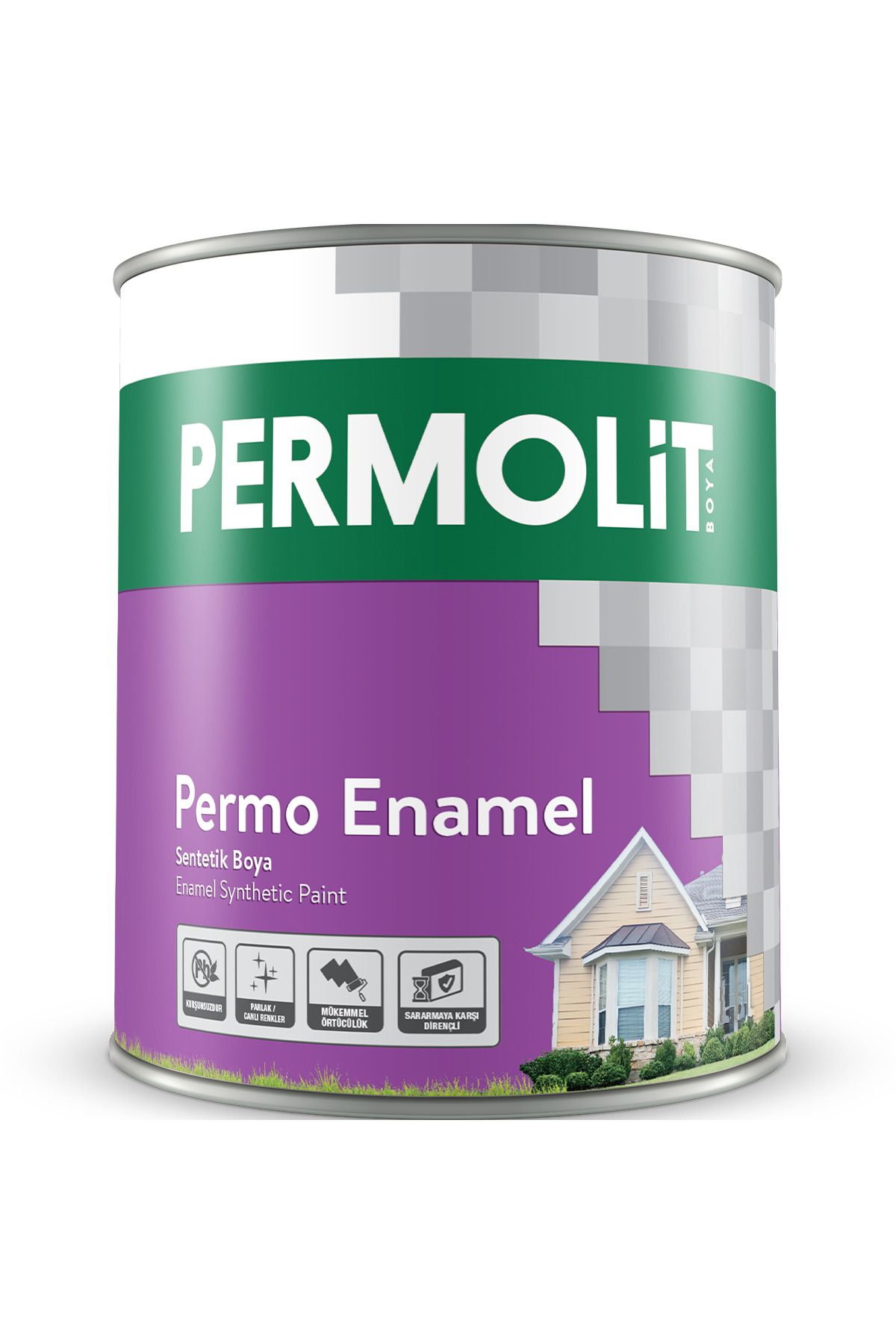 Permolit Permo Enamel Pastel Mavi Sentetik Boya 0,25 Lt. 34 Farklı Renk