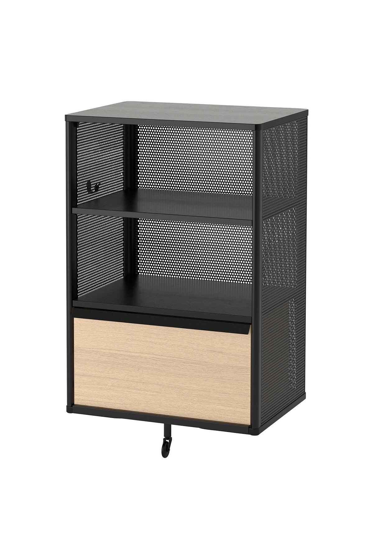 IKEA ofis dolabı parçası, siyah, 61x101 cm