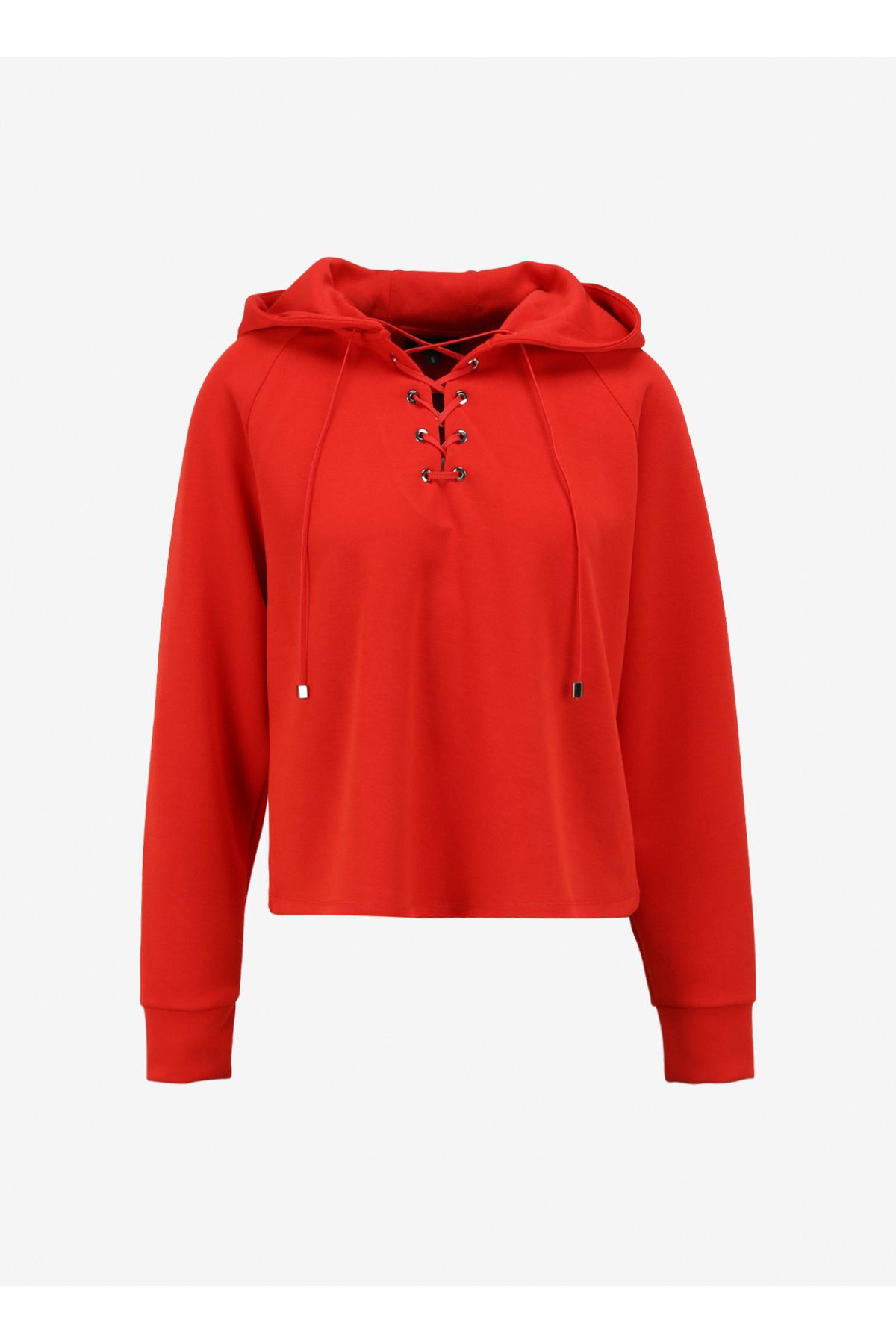 Fabrika Kırmızı Kadın Kapüşonlu Sweatshirt F4sl-swt0192