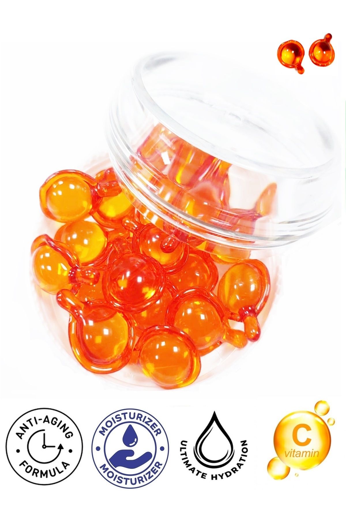 Xolo Cilt Bakım Kapsülü C Vitamini Özlü Yüz Serumu Tüm Cilt Tipleri İçin 20x0,30 ml Refreshing