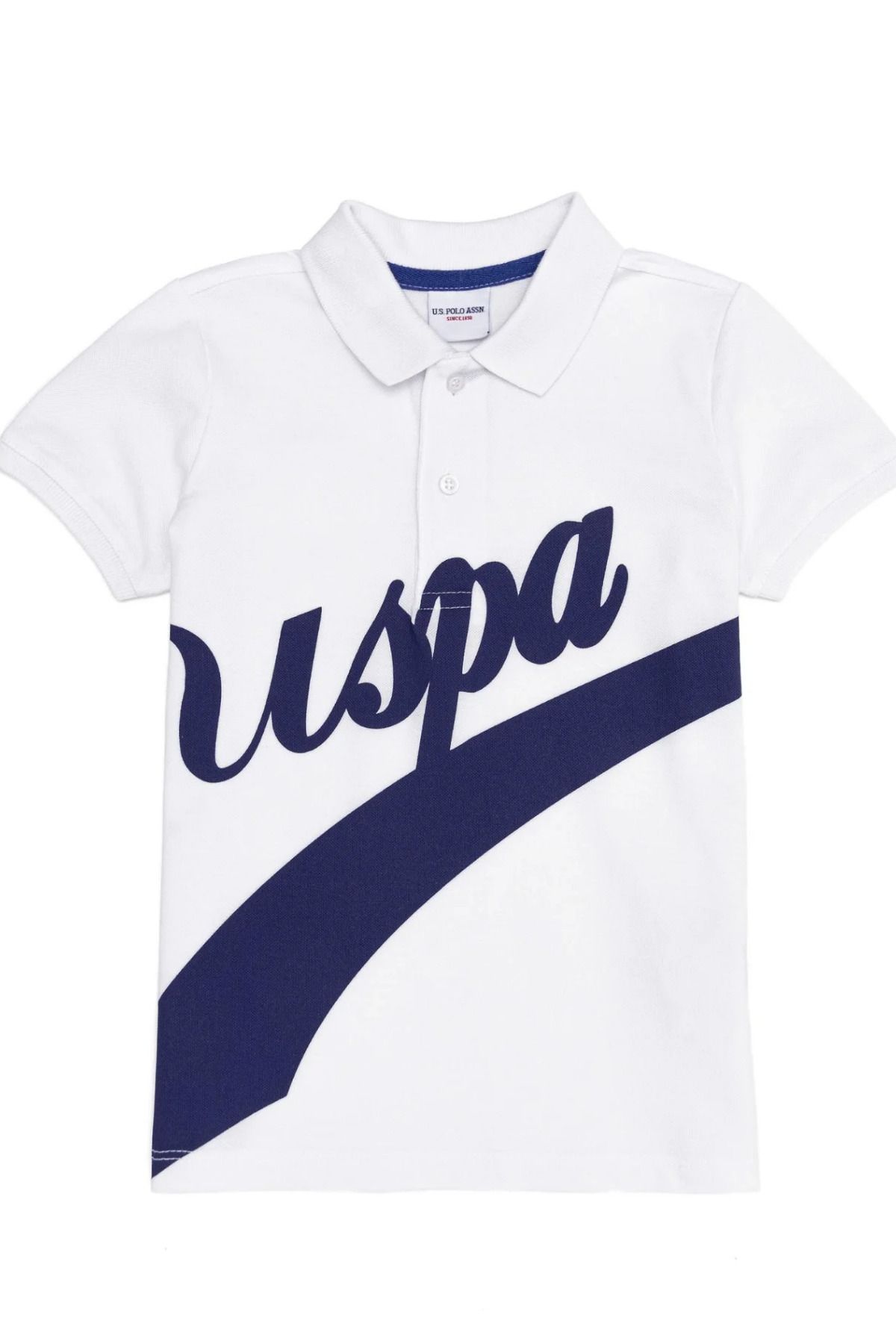 U.S. Polo Assn. Erkek Çocuk Beyaz Polo Yaka Tişört