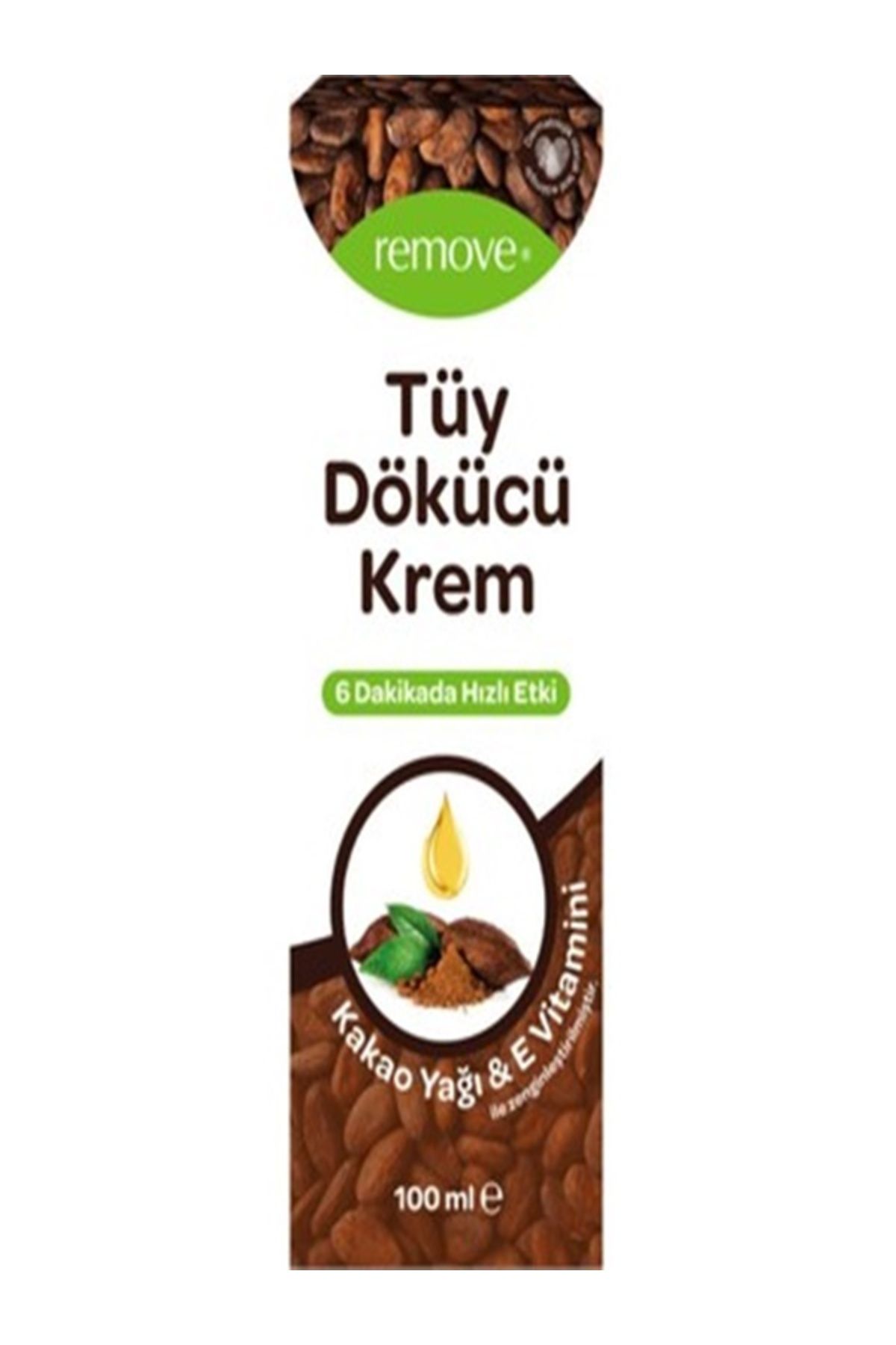 remove Tüy Dökücü Krem, Kakao Yağı & E Vitamini İle Zenginleştirilmiş 100 ml
