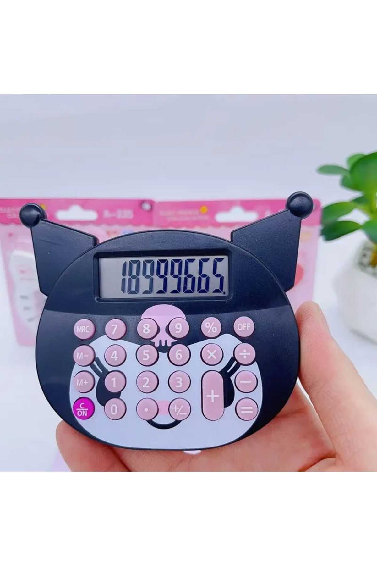 Meyra Accessories yeni sanrio kuromi mini hesap makinesi animasyon taşınabilir kırtasiye öğrenci okul hediye