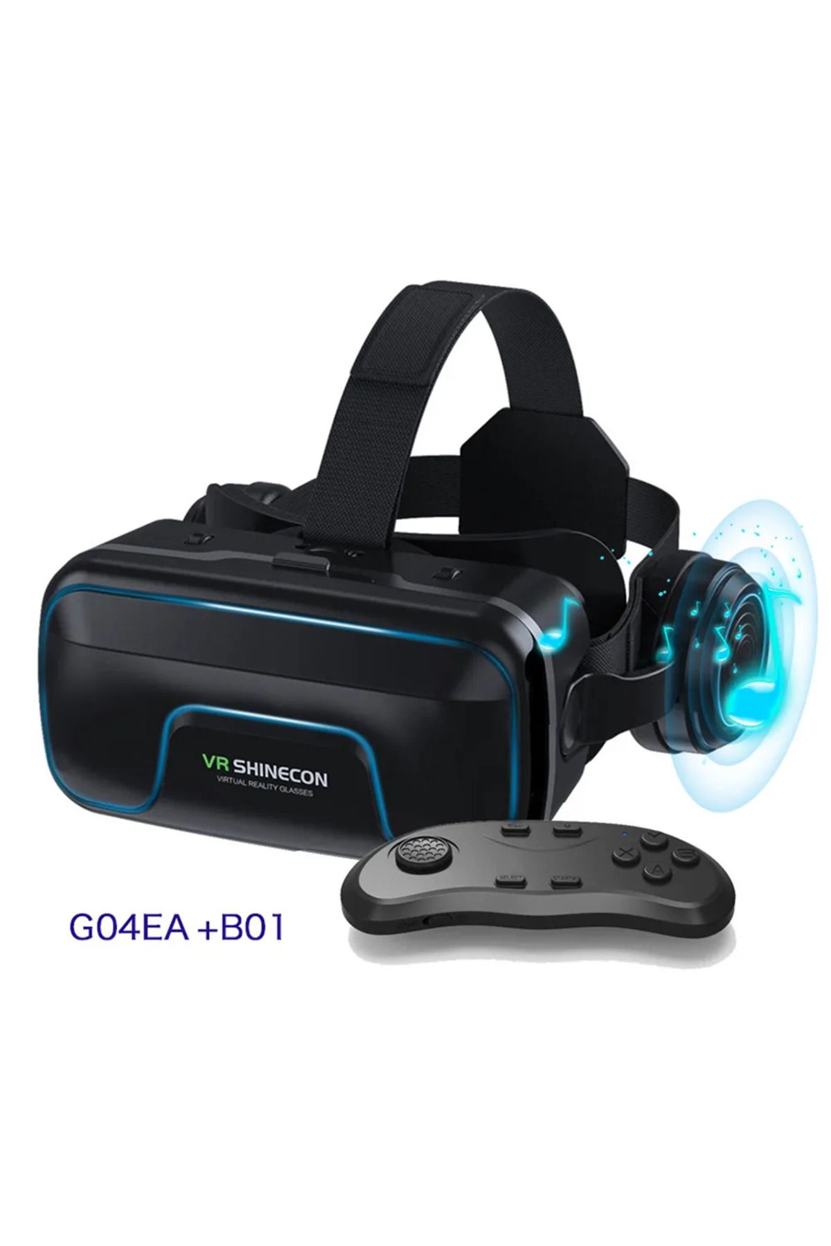VR Shinecon G04ea Sanal Gerçeklik Gözlüğü Sc-b01 Kablosuz Bluetooth Kumandalı