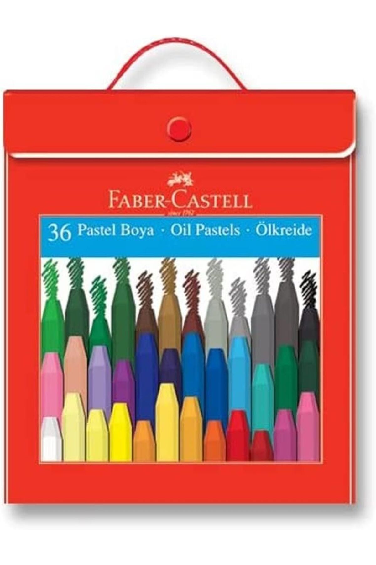 Faber Castell Faber Castel Çantalı Pastel Boya 36 Renk