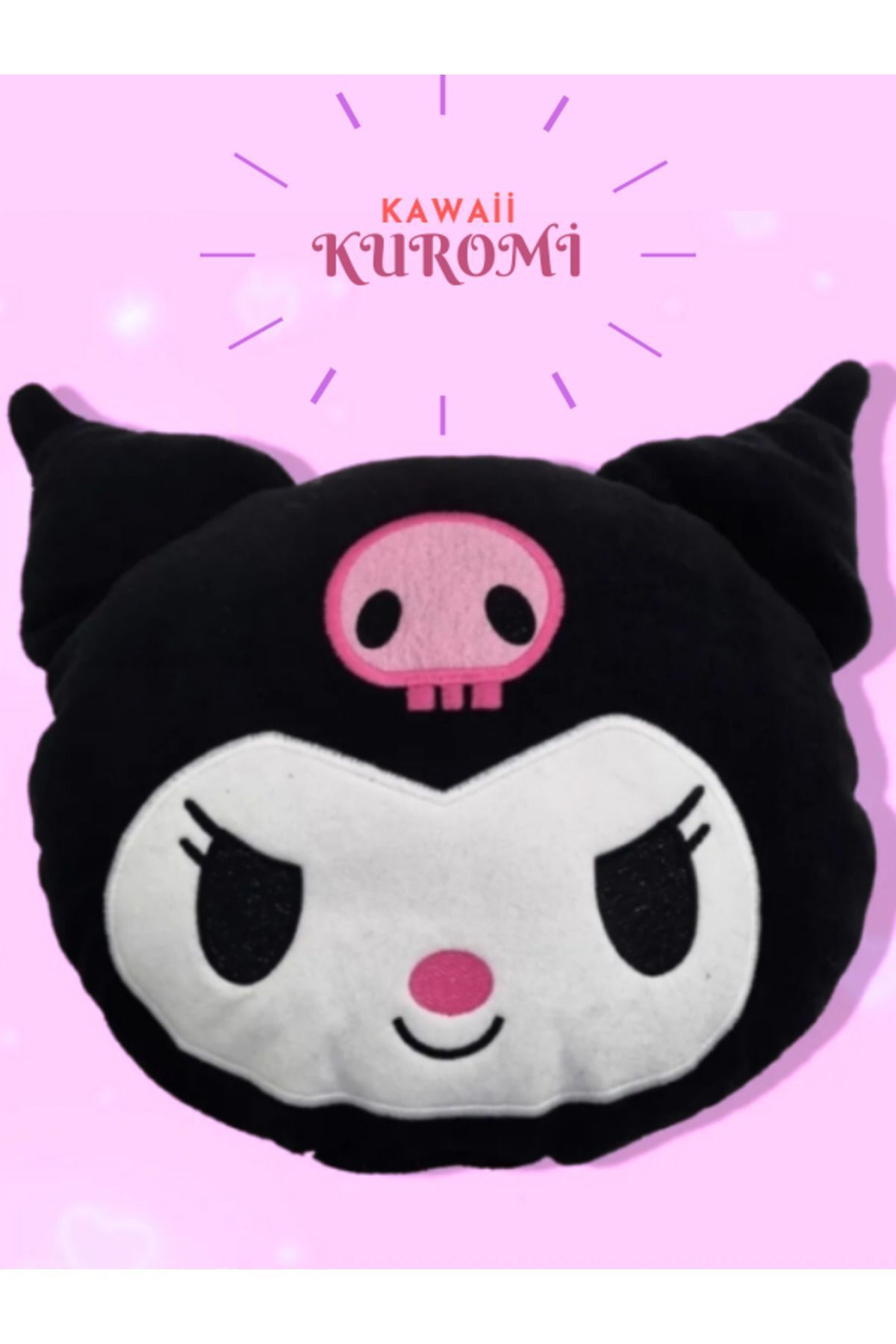 Kollektif Kuromi Kawaii My Melody Cinnamoroll Hello Kitty Peluş Yastık Anime Hediye Tarz Çocuk ve Genç için