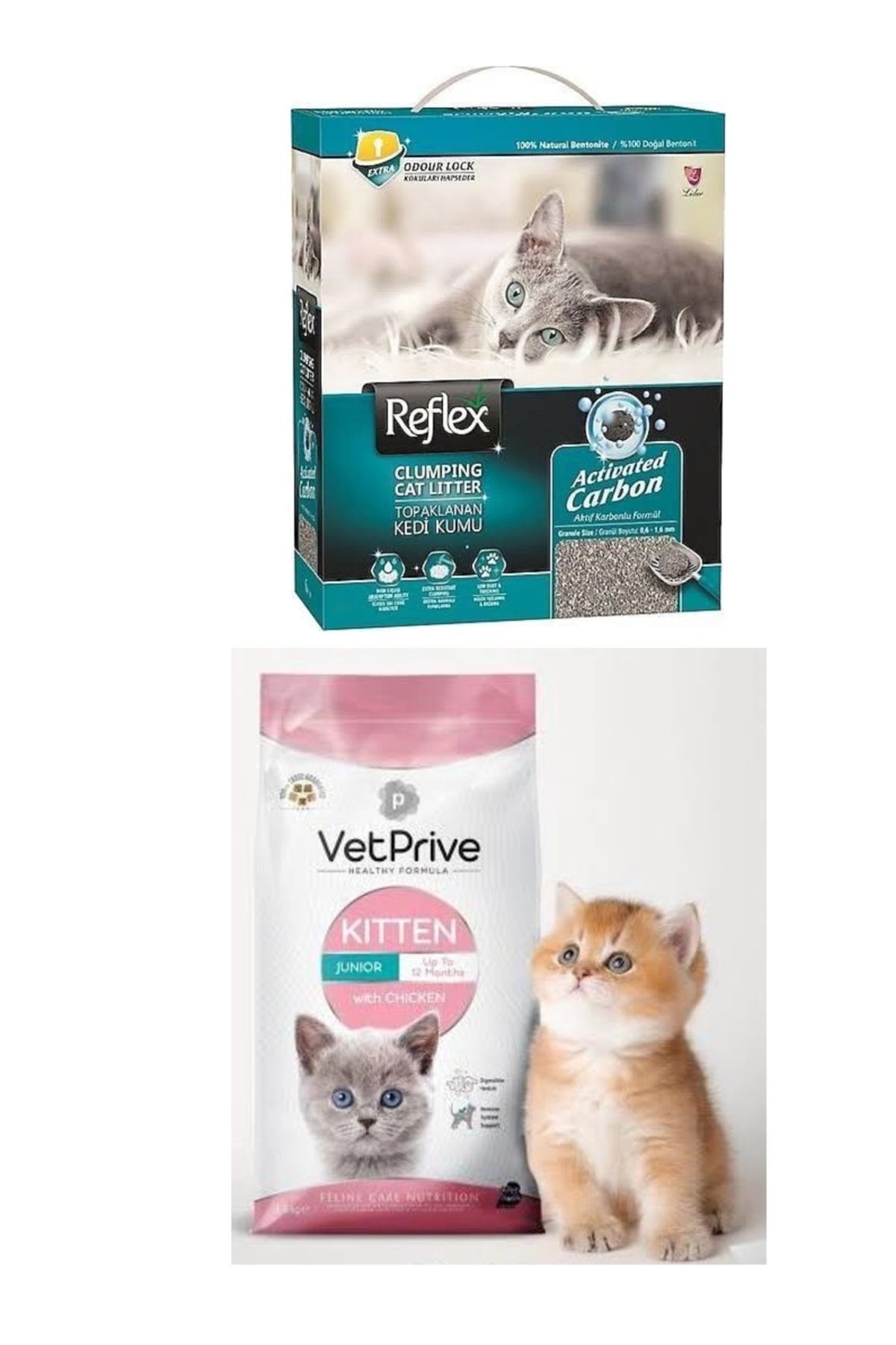 RDN Kedi Kumu / Vetprive Yavru Kedi Maması Tavuklu 1,5 Kg / İkili Paket
