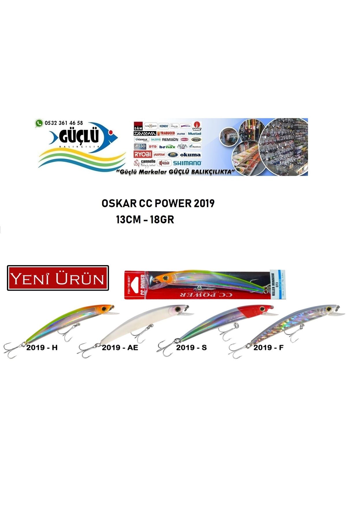 oskar Maket Balık Oskar Cc Power 2019 Seri 13 Cm 18 gr Renk:2019h