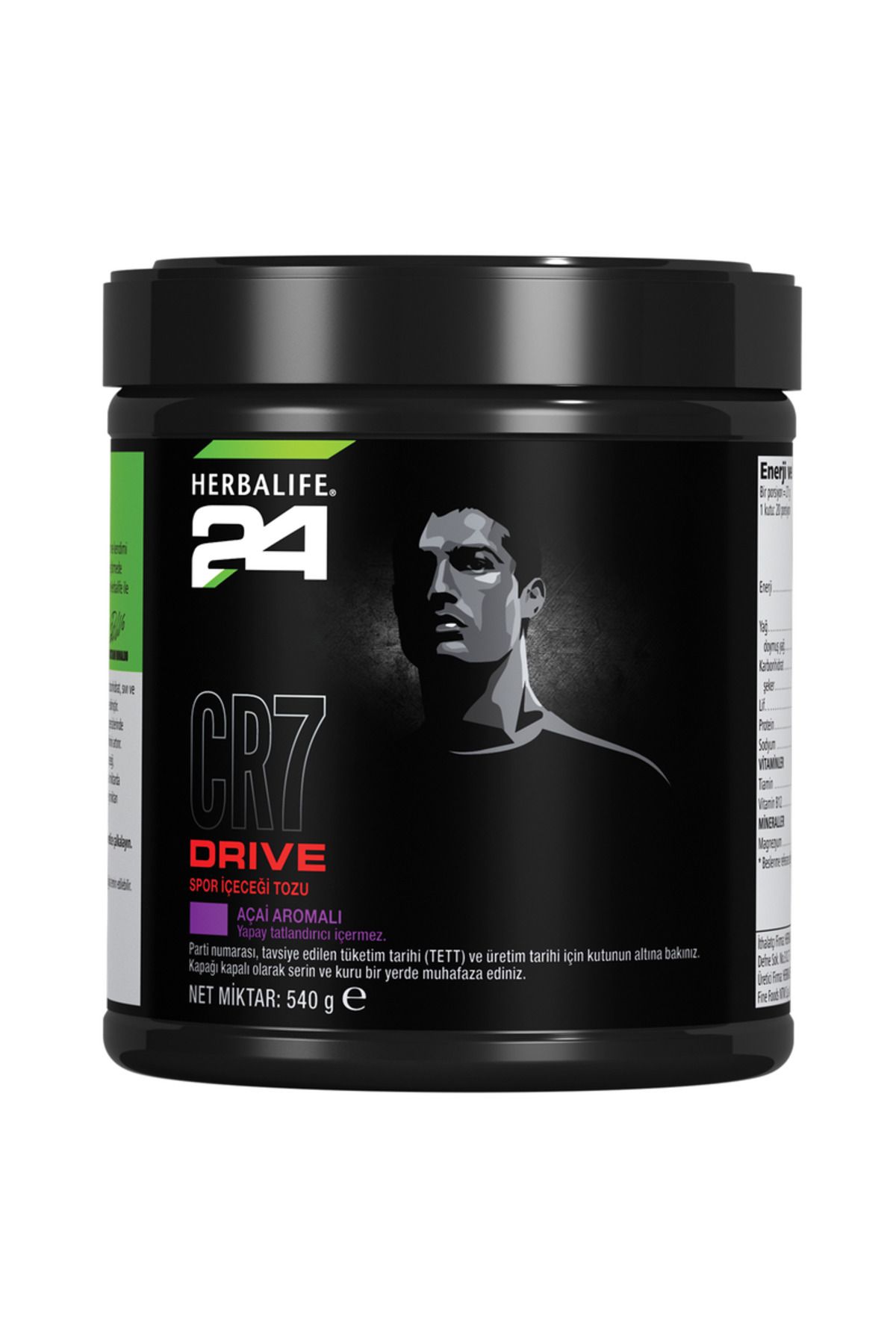 Herbalife 7992 Sporcu İçeceği CR7 Drive Spor İçeceği Tozu Açai Aromalı 540 g