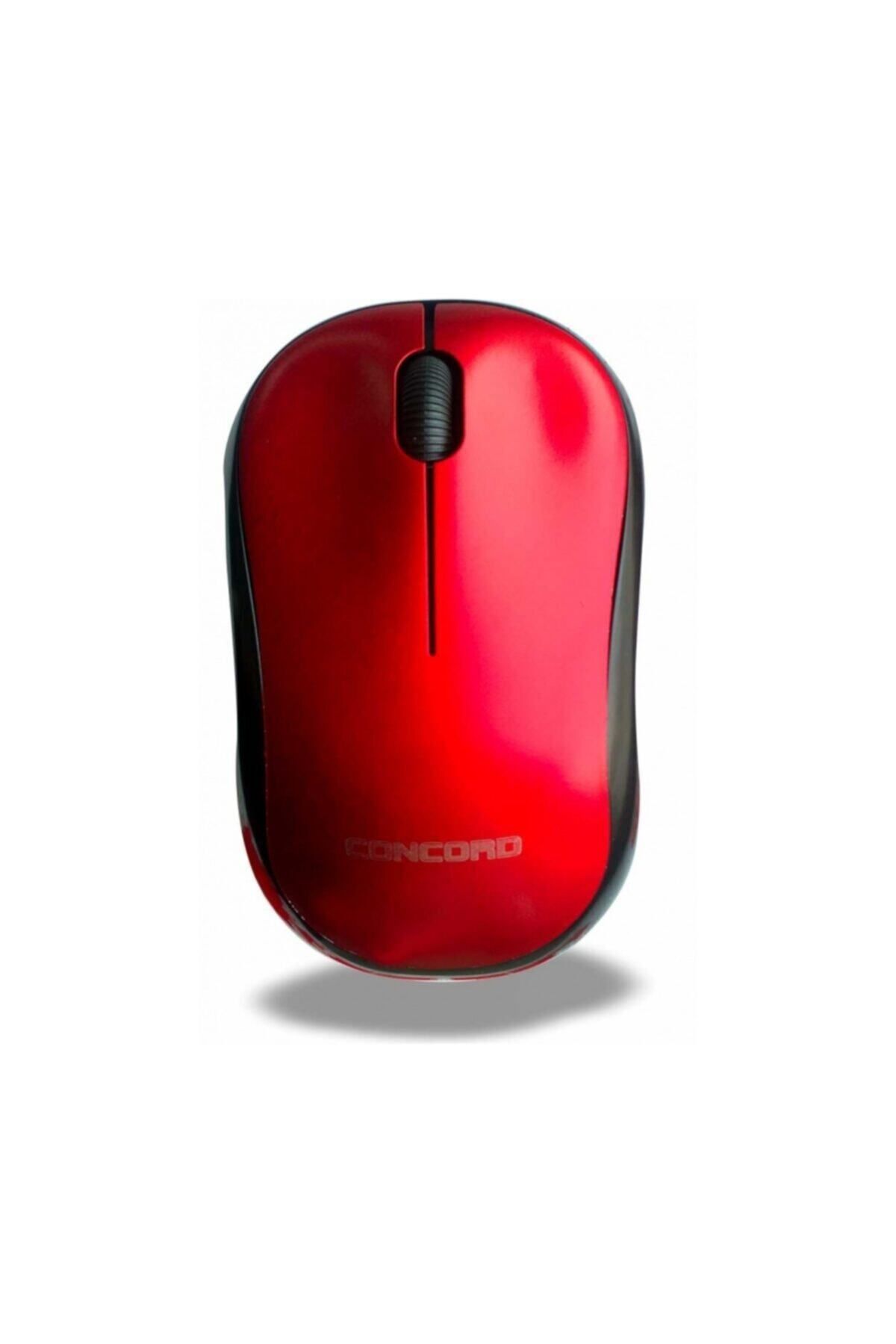Concord Wireless 1200 Dpı Kablosuz Optik Mouse - Kablosuz Mause C-13 Kırmızı