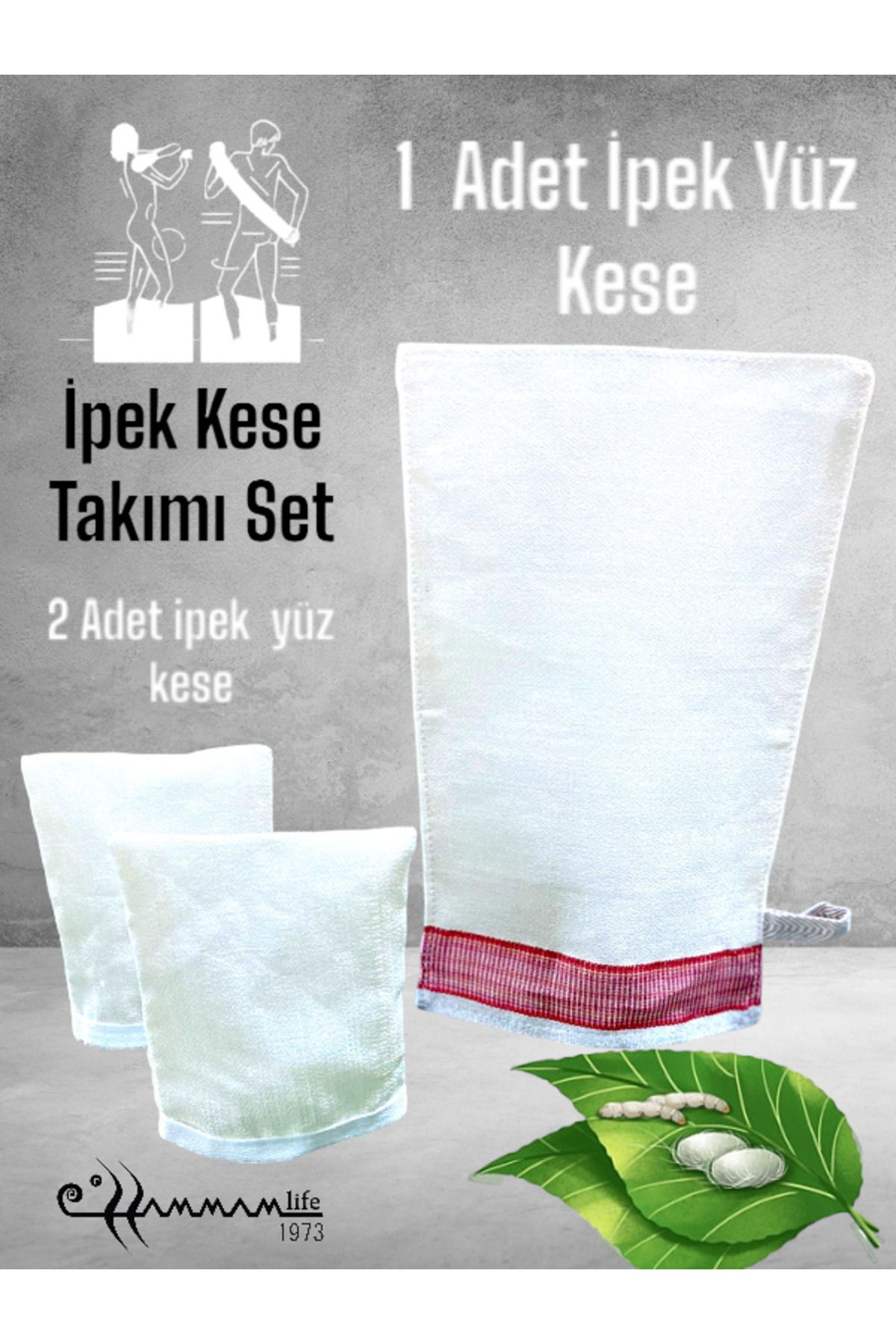 Develi Banyo İpek Kese Set