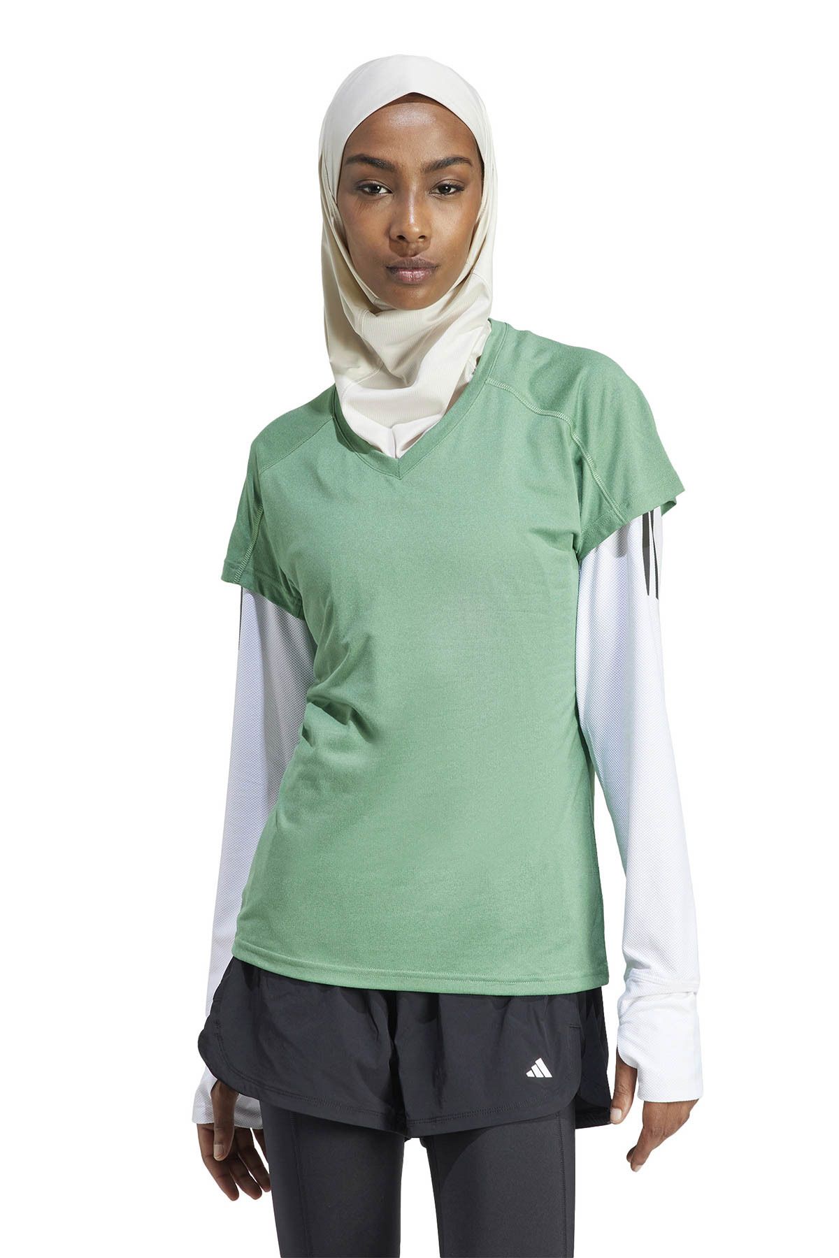 adidas TR-ES MIN T Yeşil Kadın Kısa Kol T-Shirt