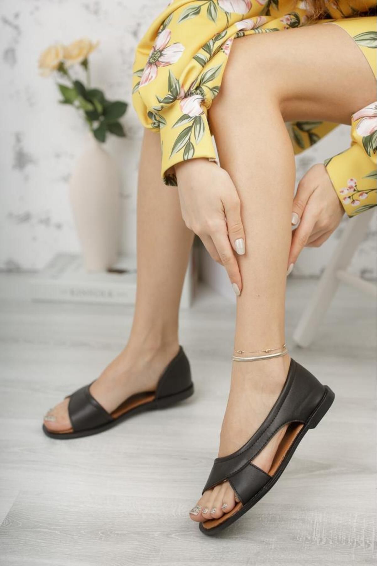 Moda Frato Modafrato Pwr Açık Kadın Sandalet Yazlık Ayakkabı Babet