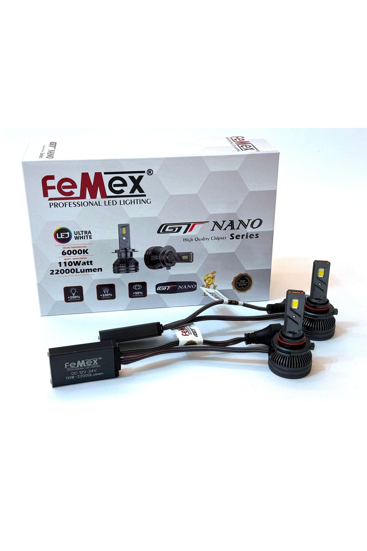 FEMEX Gt Nano Pro Csp Lextar Hb3 9005 Led Xenon Led Headlight