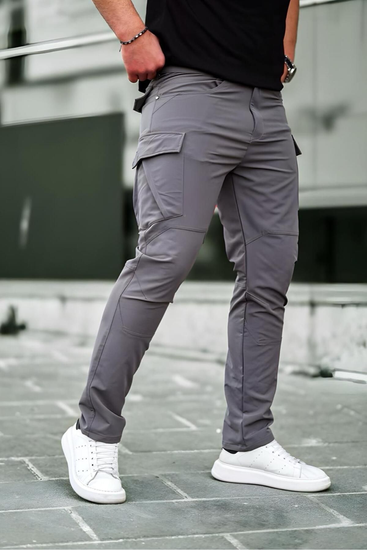 Oksit Vr 55132 Erkek Tactical Likralı Suya Dayanıklı Outdoor Kargo Pantolon