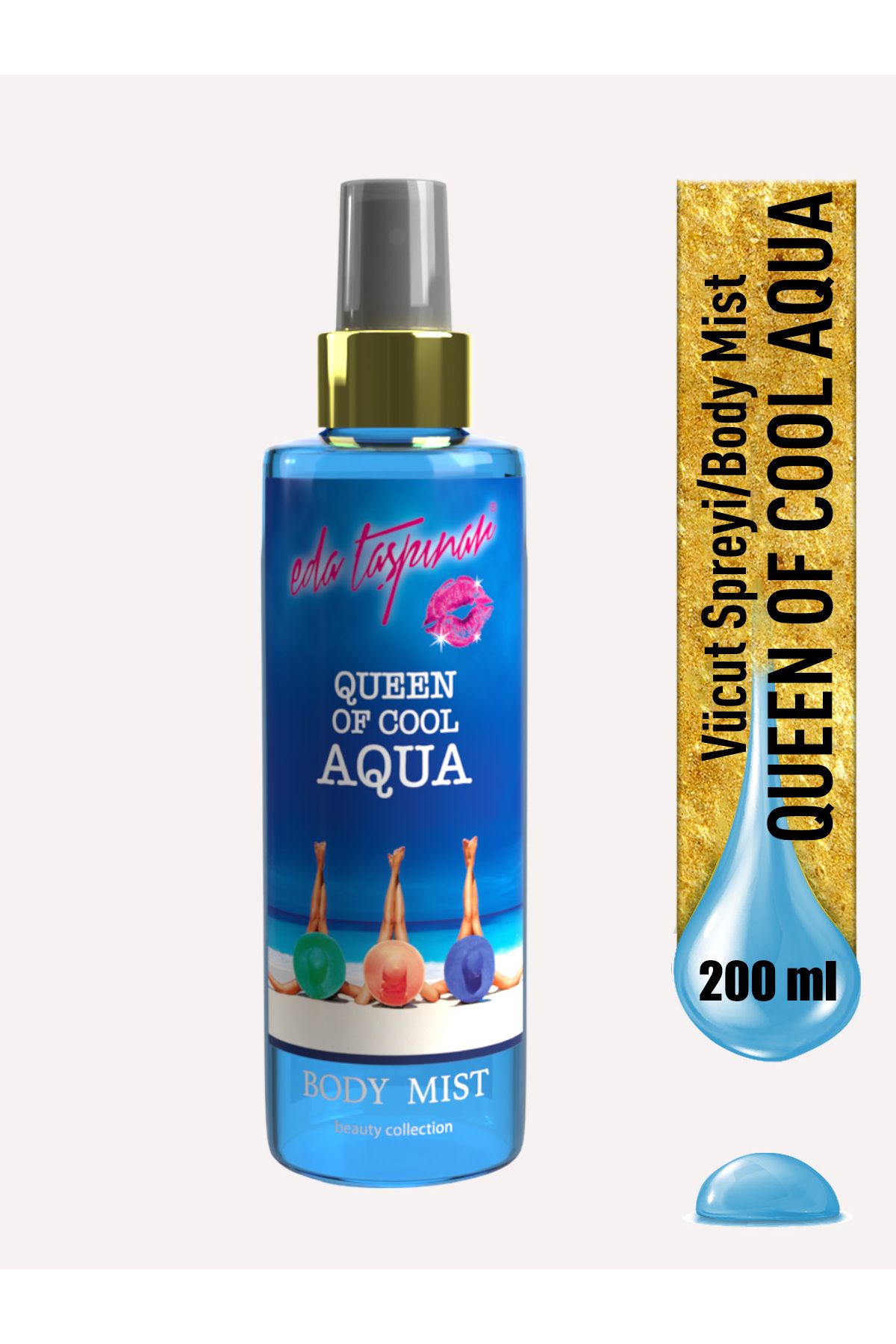 Eda Taşpınar Queen Of Cool Aqua Body Mist Vücut Spreyi 200ml.