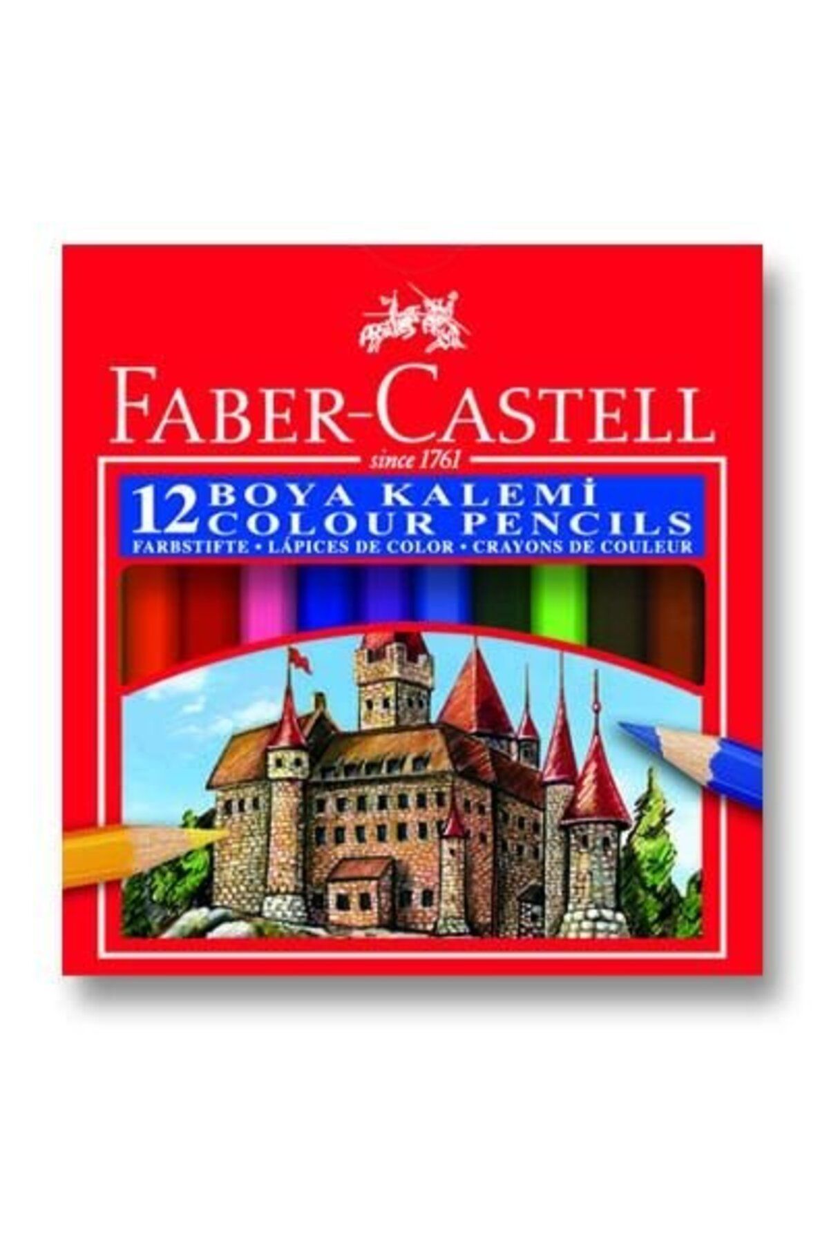 Faber Castell Boya Kalemi 12 Renk Yarım Boy