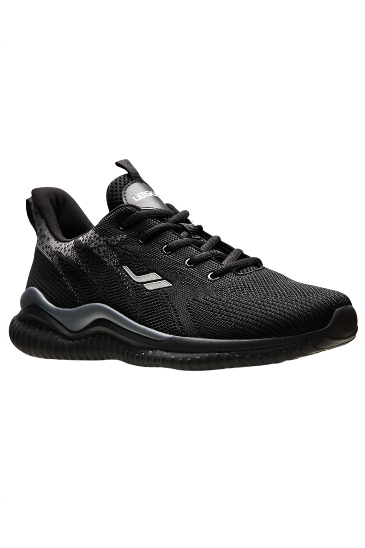 Lescon Hellium Etna 3 Erkek Siyah Günlük Spor Ayakkabı