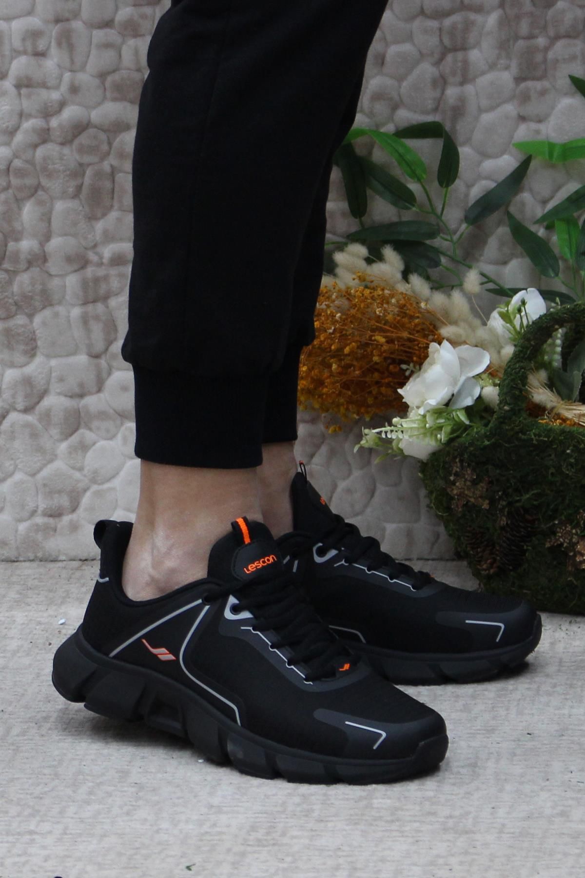 Lescon Easystep Jade Siyah Anatomik Orijinal Ürün Erkek Spor Ayakkabı