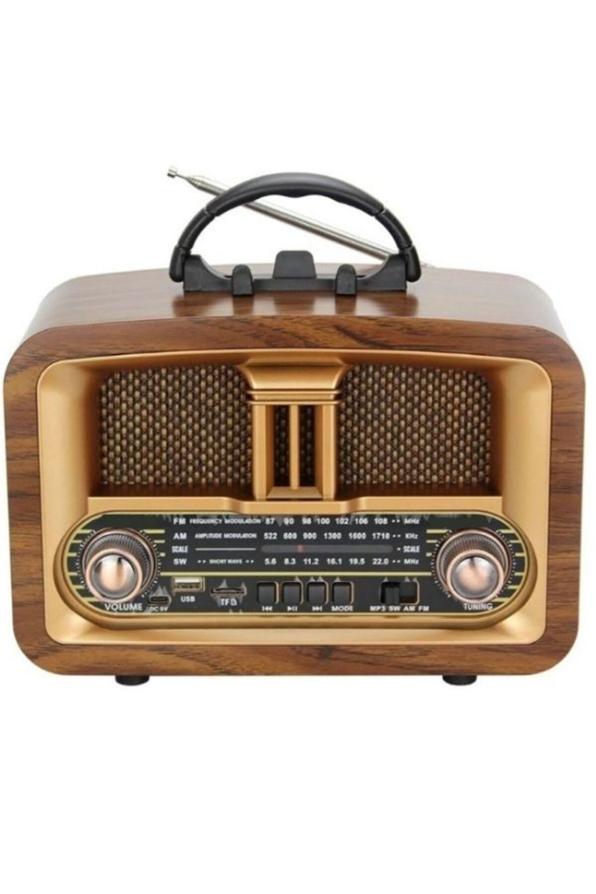 ataşbey RT-876 Bluetooth, Usb/Sd/Fm 3 Band Radyo Nostalji Müzik Kutusu
