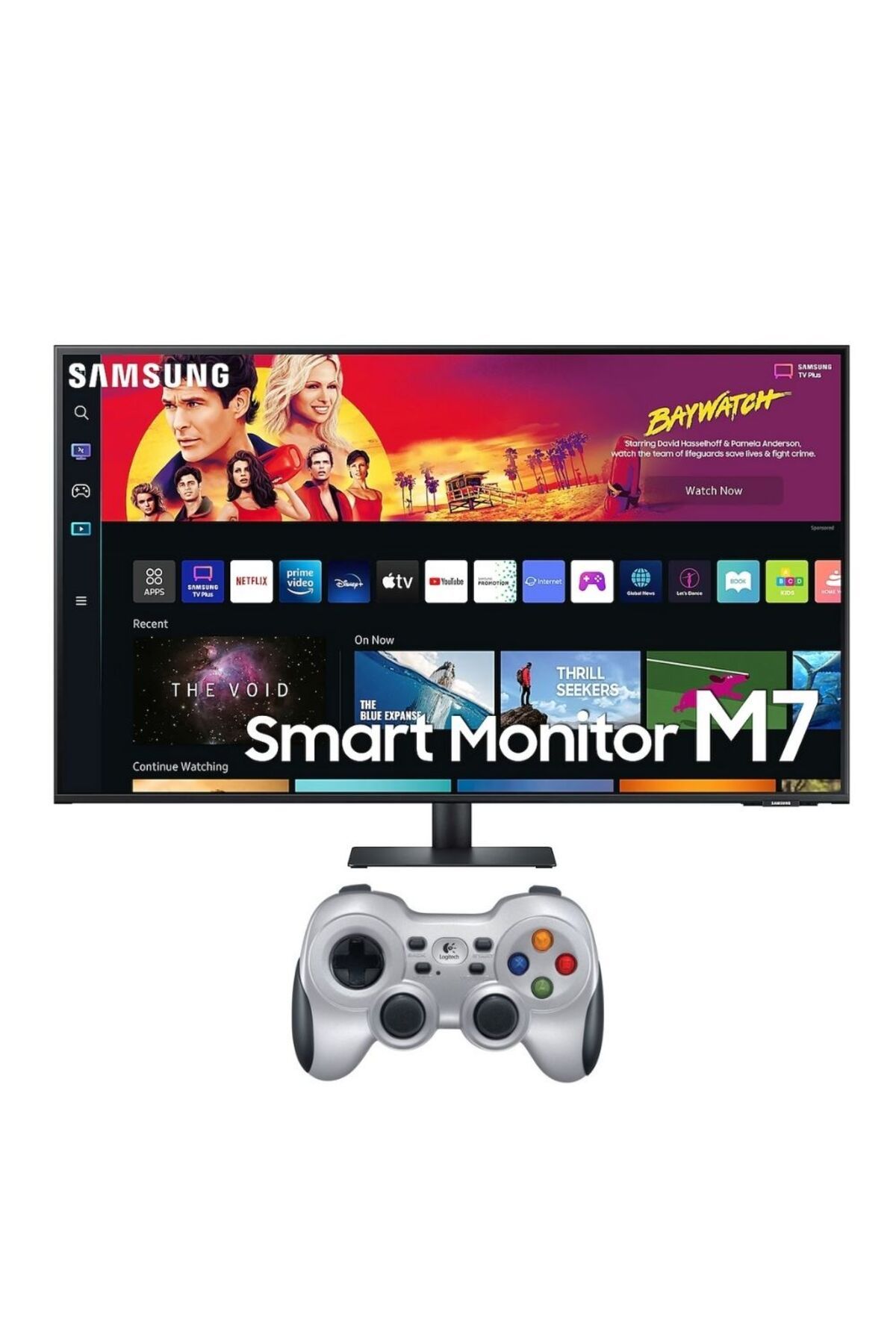 Samsung M7 LS43BM700UPXUF 43'' UHD 60Hz 4ms (HDMI+Type-C) Akıllı Monitör + Logitech G 710 Gamepad