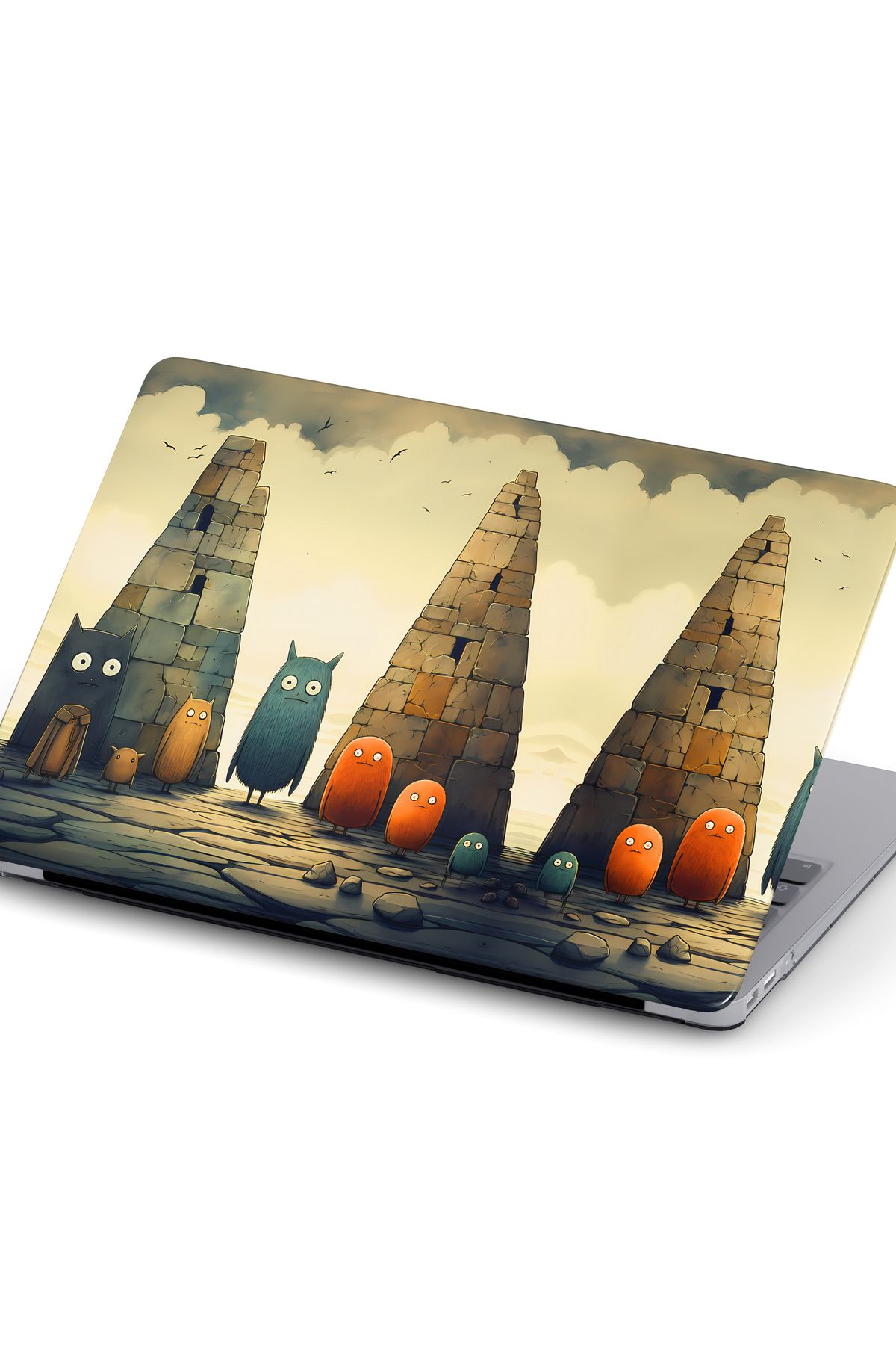 Lopard Macbook Pro (M1-M2) Uyumlu 16 inç A2485-A2780 2021/2023 Parlak Ön Arka Kapak Koruma Vision Kılıfı