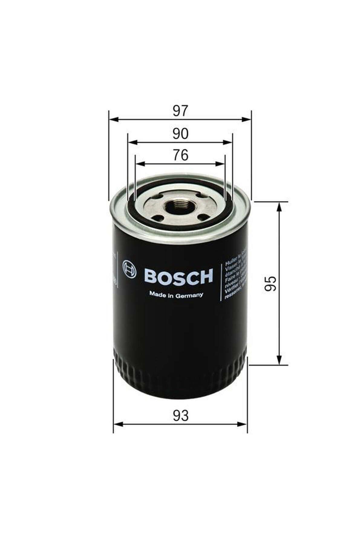 Bosch YAĞ FİLTRESİ [ FORD FİESTA , FOCUS , CONNECT 1.8 DI / 1.8TDCİ / 1.8TDİ , TRANSİT 2.5 TDİ 199 111067