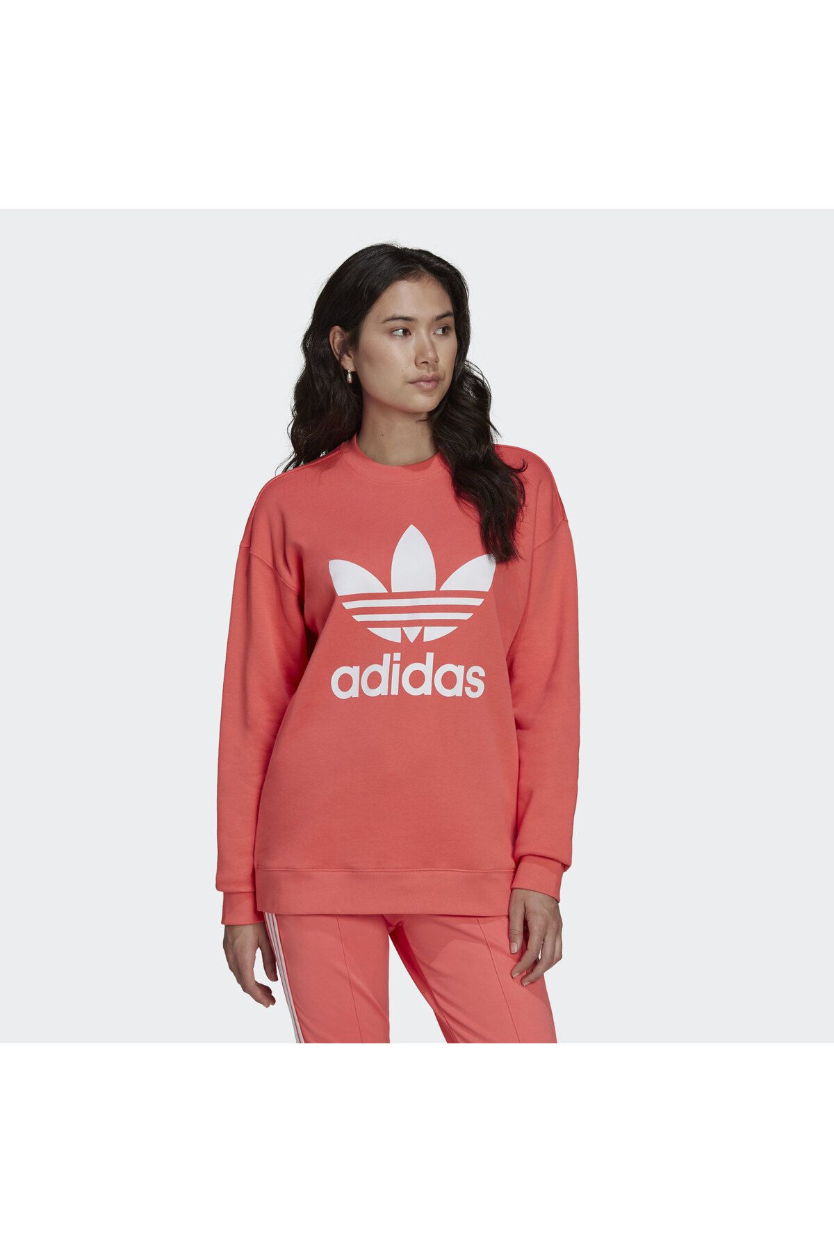 adidas Trefoil Crew Kadın Sweatshirt He9537